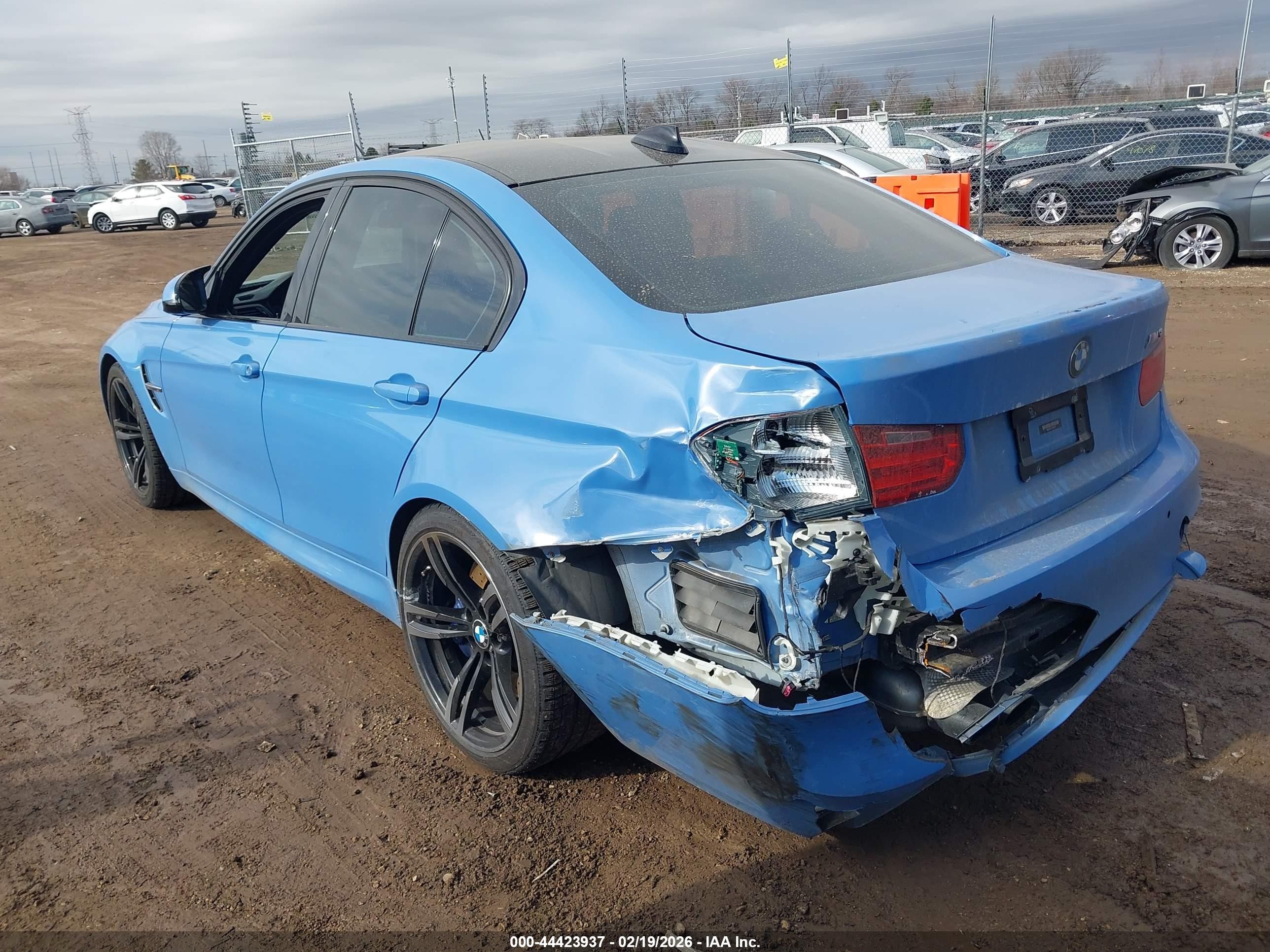 2015 Bmw M3   Blue vin: WBS3C9C5XFP803830