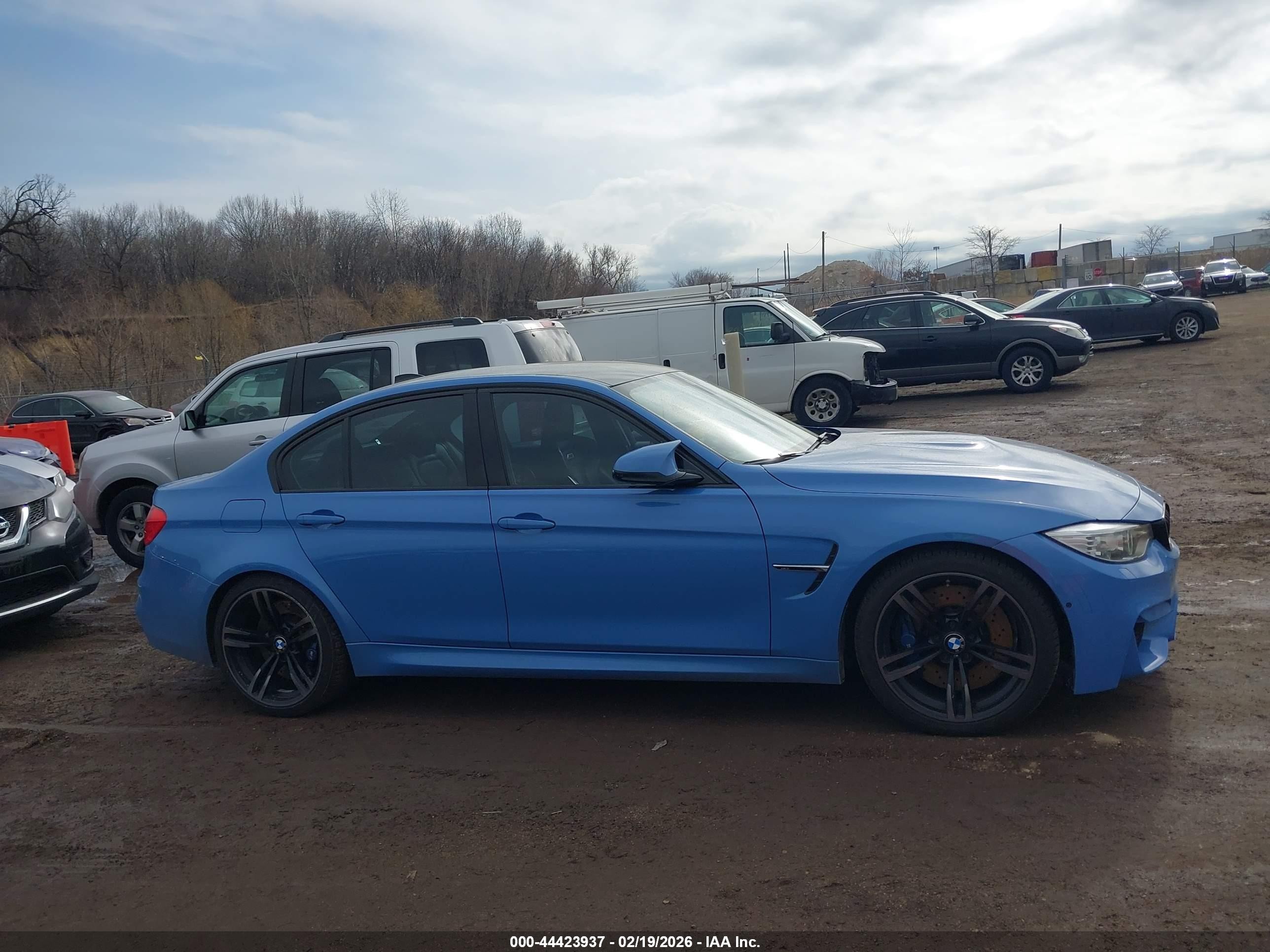 2015 Bmw M3   Blue vin: WBS3C9C5XFP803830