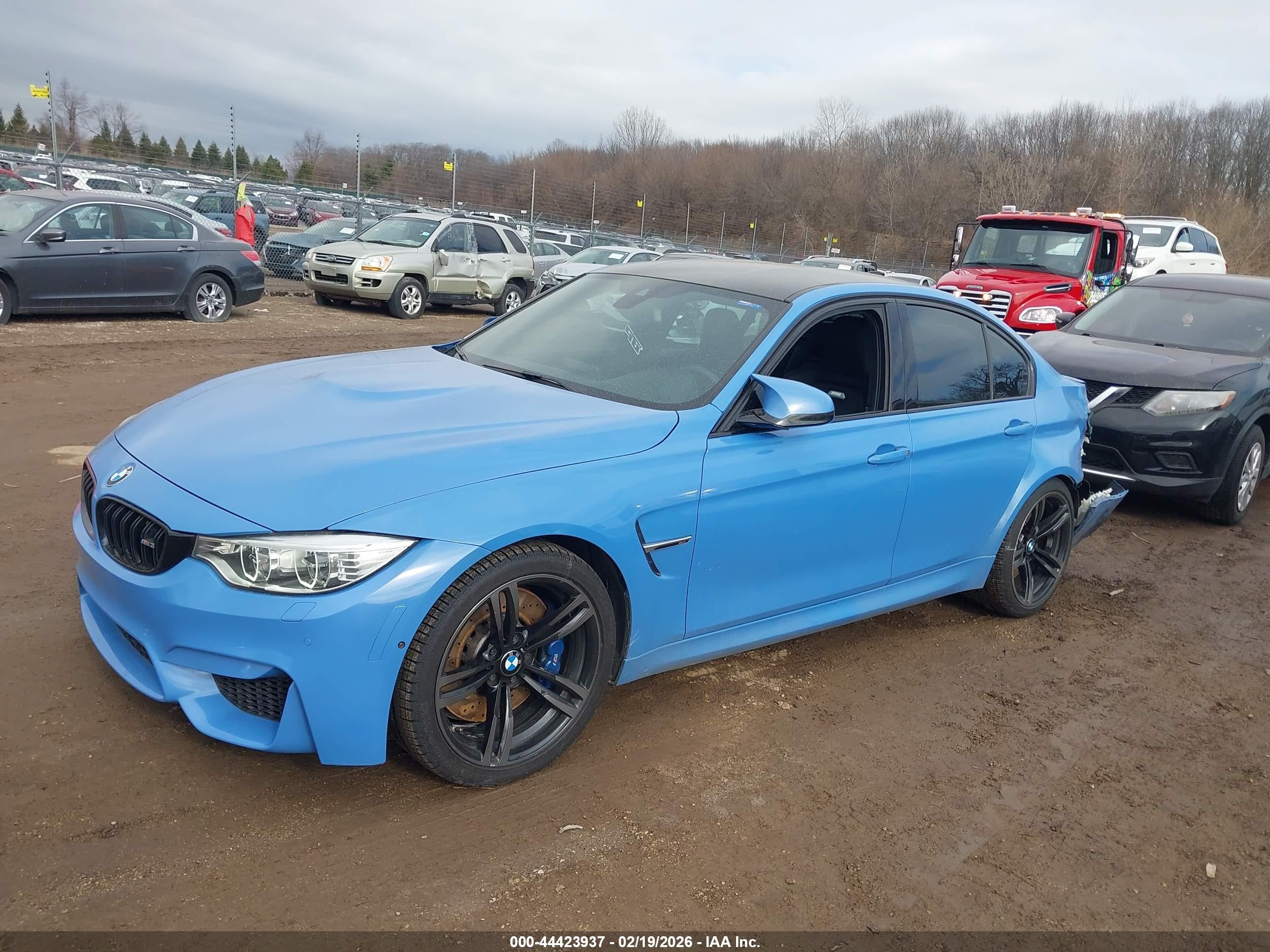 2015 Bmw M3   Blue vin: WBS3C9C5XFP803830