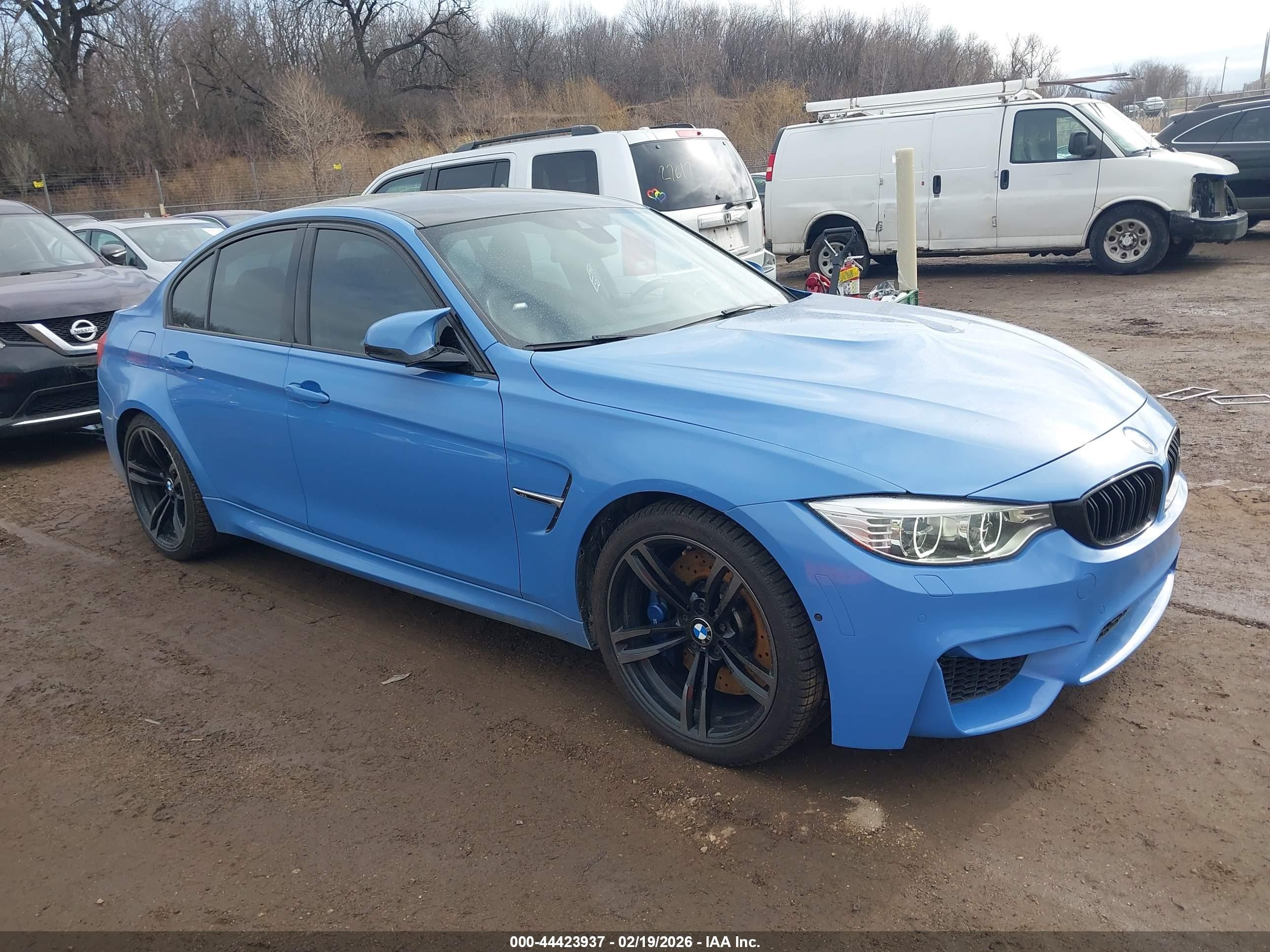 2015 Bmw M3   Blue vin: WBS3C9C5XFP803830
