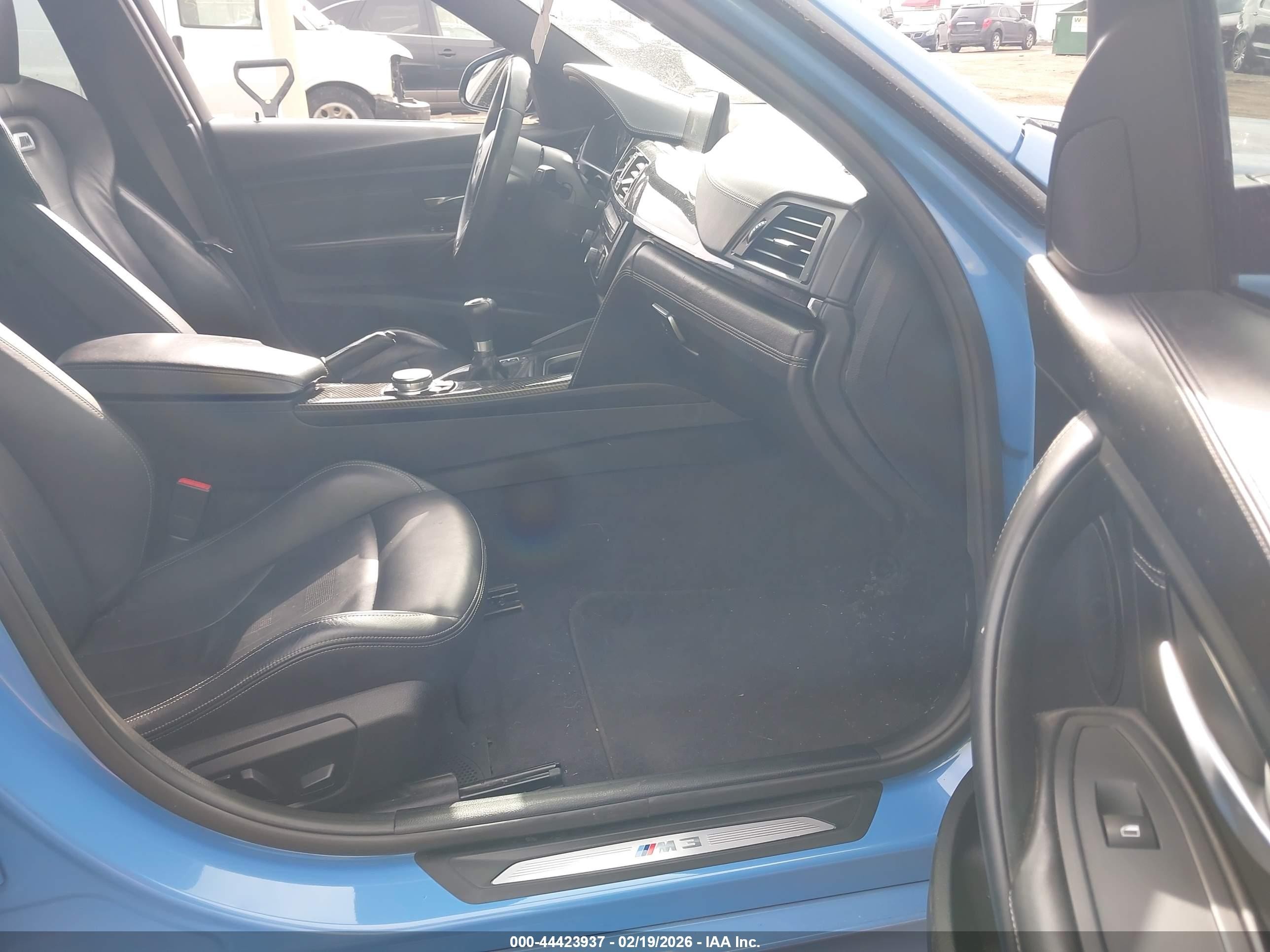 2015 Bmw M3   Blue vin: WBS3C9C5XFP803830