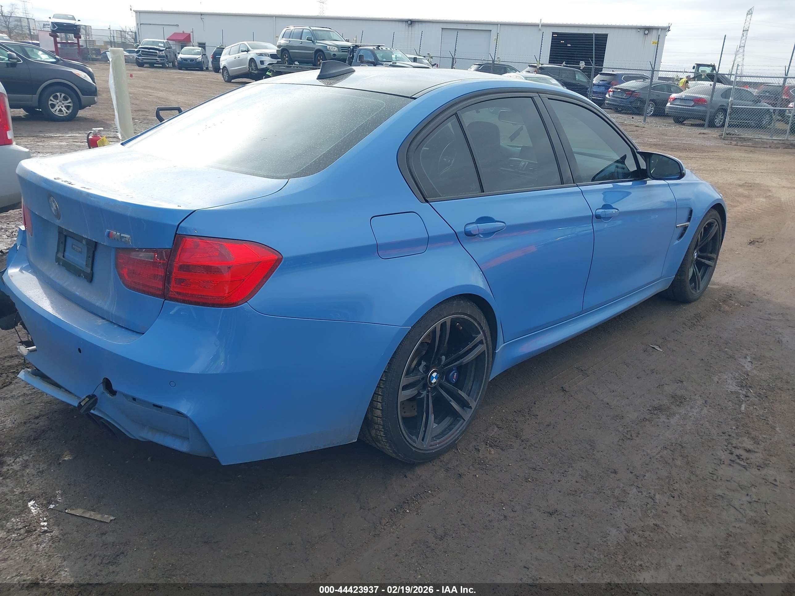 2015 Bmw M3   Blue vin: WBS3C9C5XFP803830