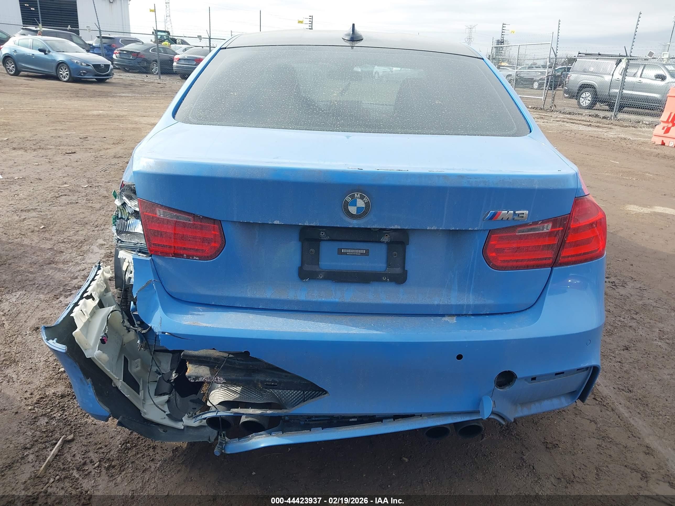 2015 Bmw M3   Blue vin: WBS3C9C5XFP803830