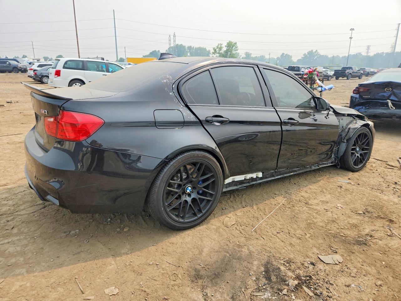 2015 Bmw M3 Black vin: WBS3C9C5XFP804542