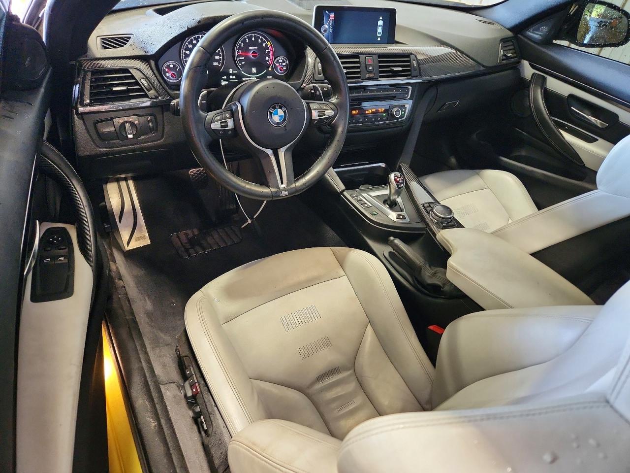 2015 Bmw M4 Желтый vin: WBS3R9C50FK329303