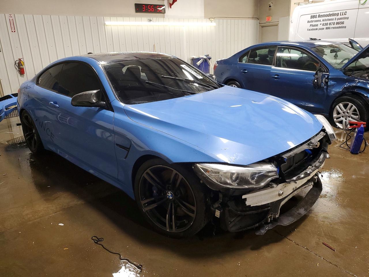 2015 Bmw M4 Blue vin: WBS3R9C50FK330922