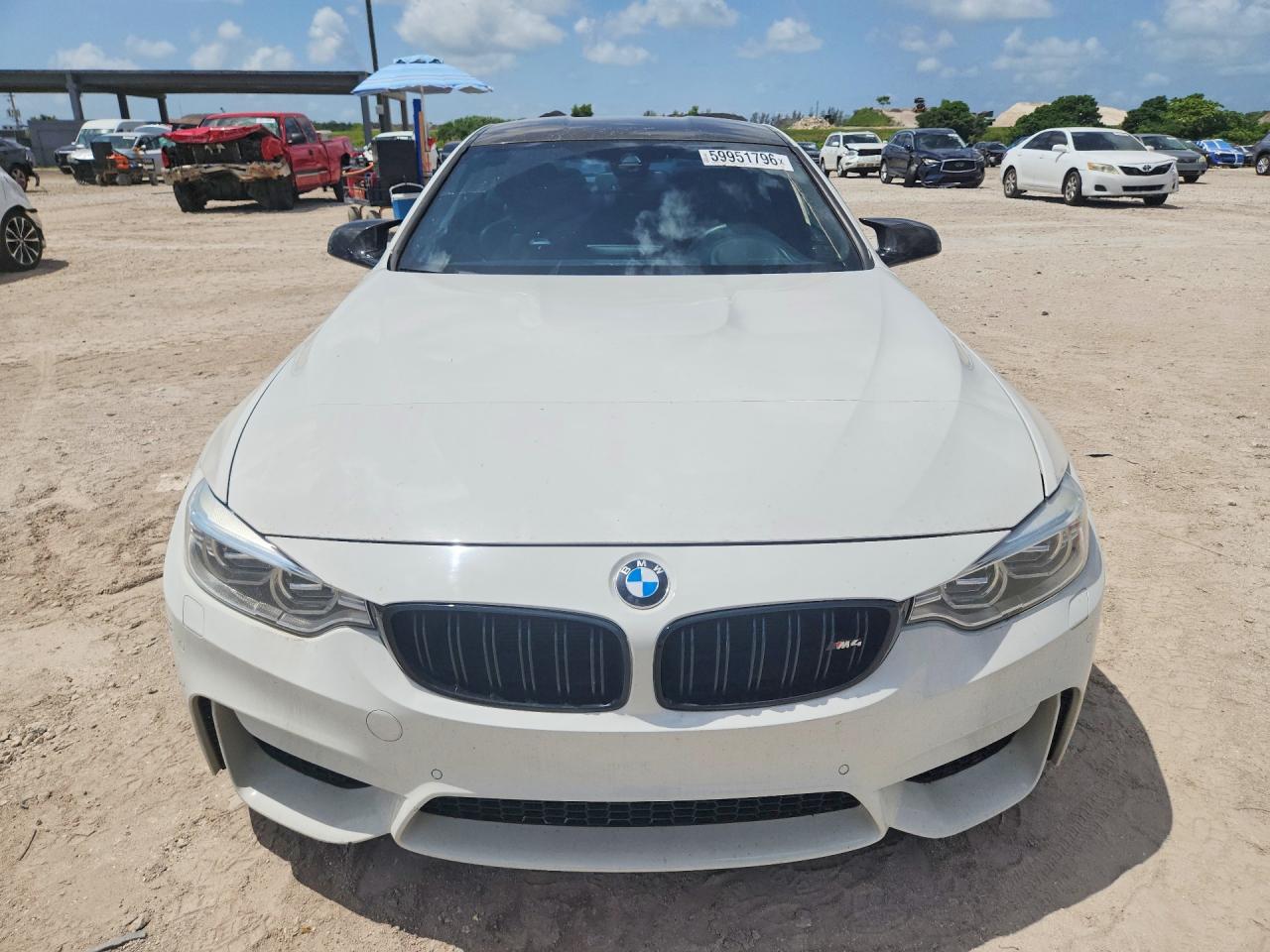 2015 Bmw M4 White vin: WBS3R9C50FK333707