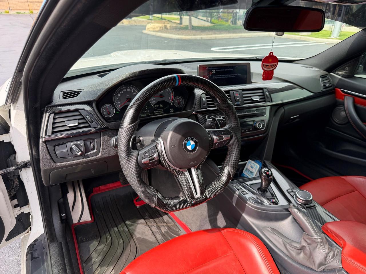 2015 Bmw M4 White vin: WBS3R9C51FK334378