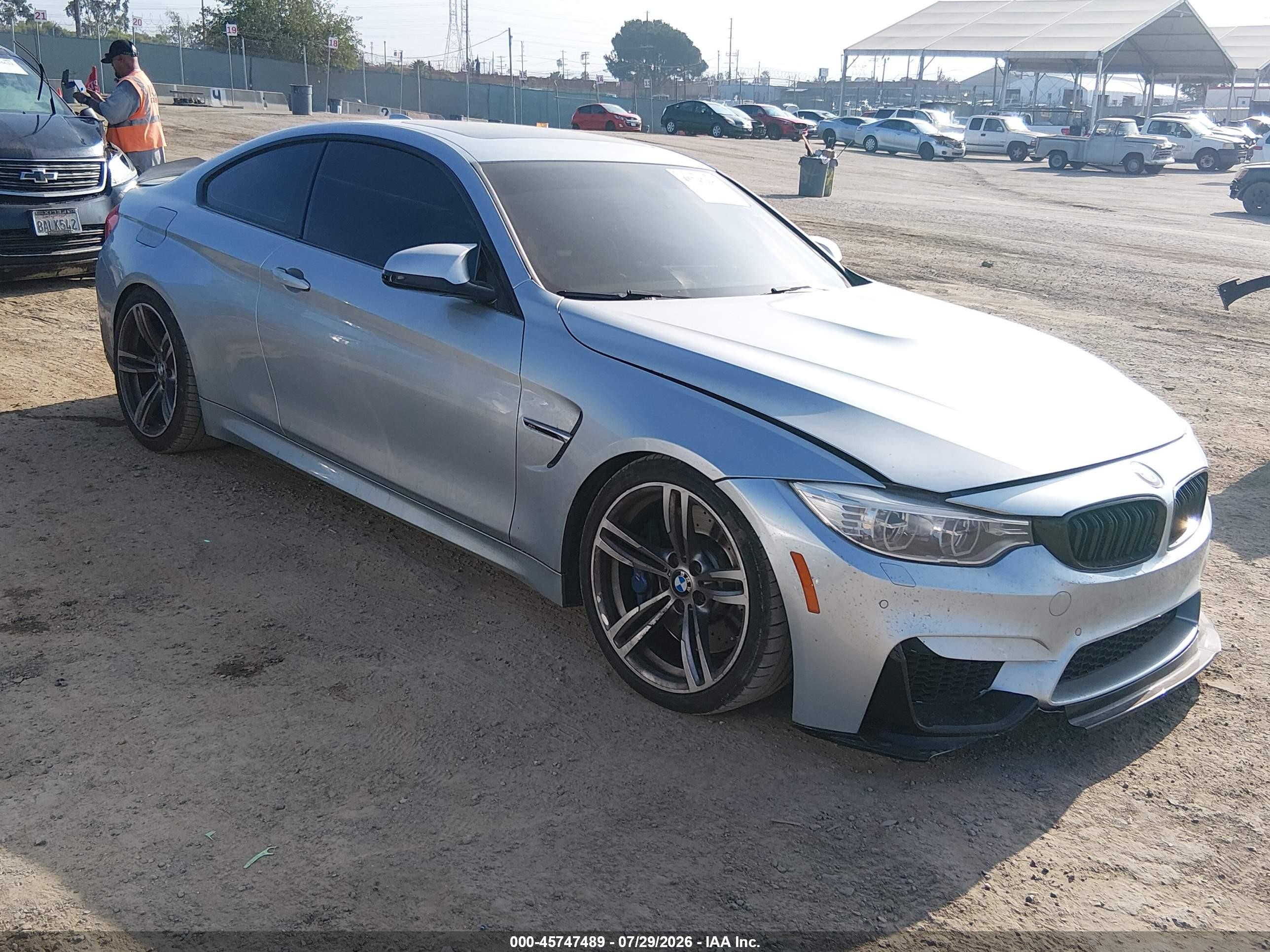 2015 Bmw M4   Gray vin: WBS3R9C52FK329836