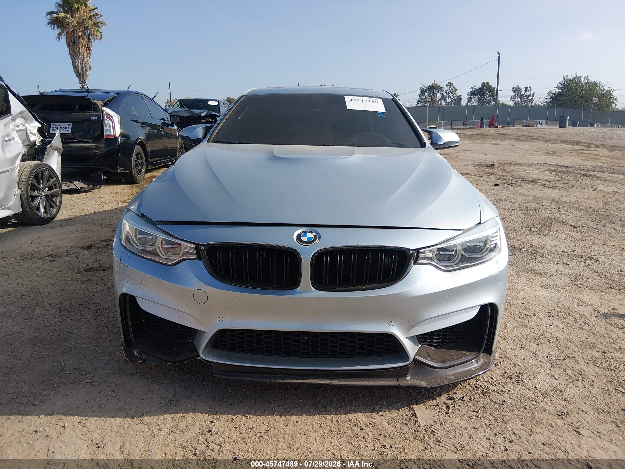 2015 Bmw M4   Gray vin: WBS3R9C52FK329836