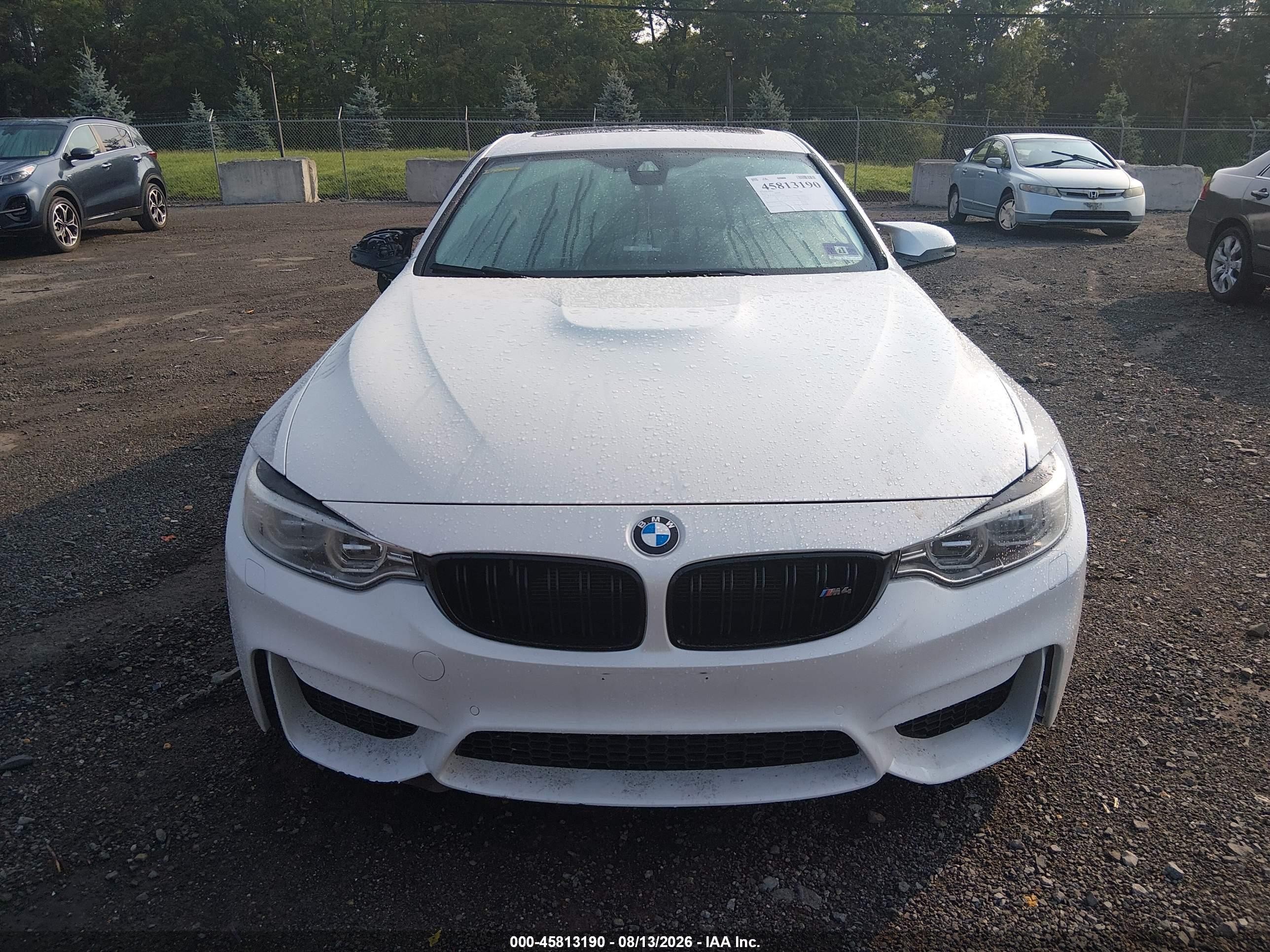 2015 Bmw M4   White vin: WBS3R9C52FK331196