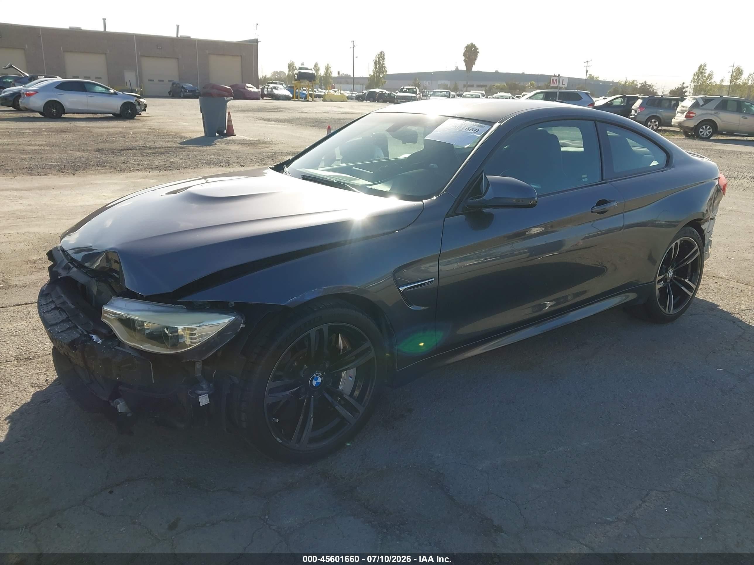2015 Bmw M4 Gray vin: WBS3R9C52FK331750