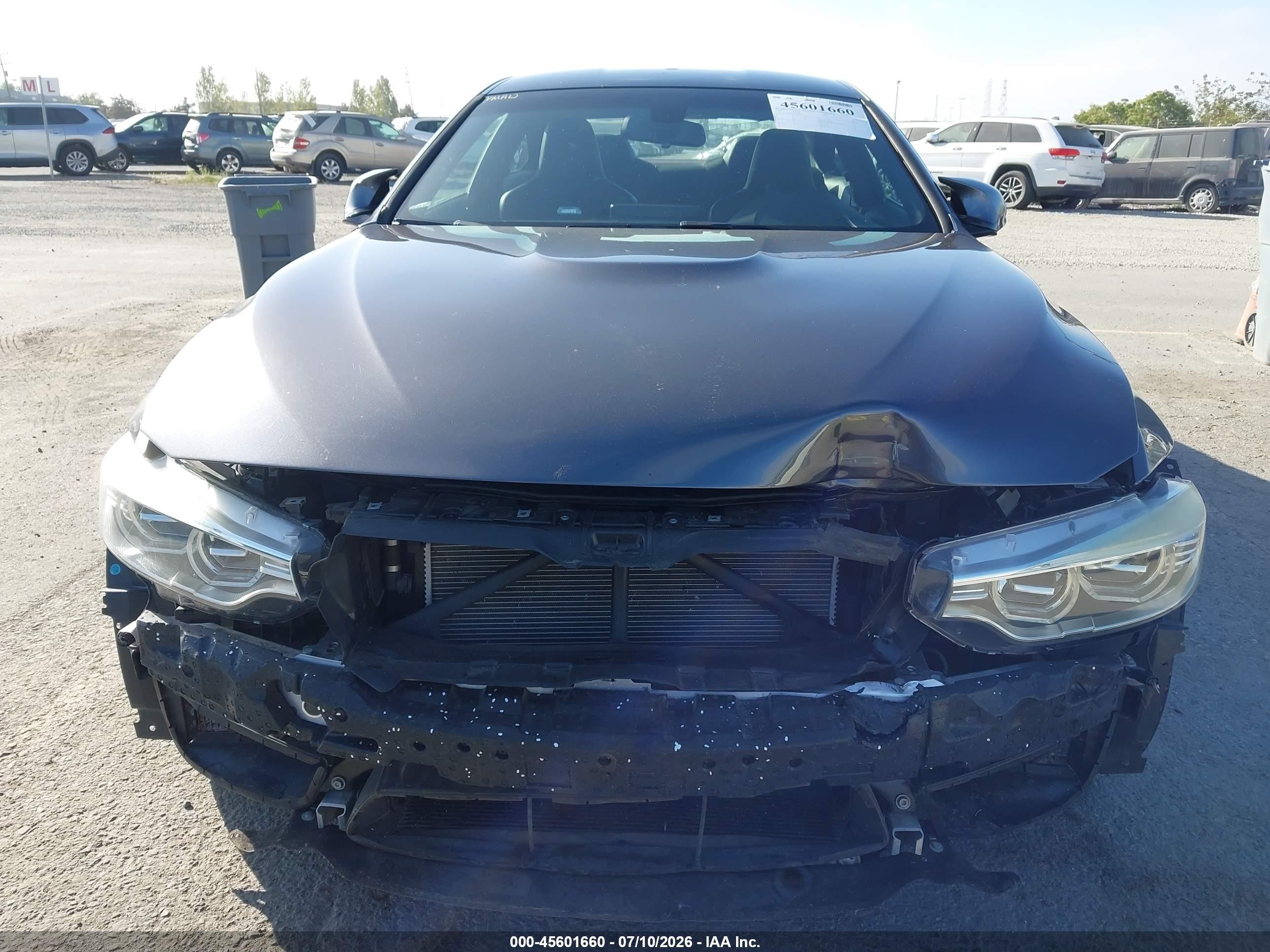 2015 Bmw M4 Gray vin: WBS3R9C52FK331750