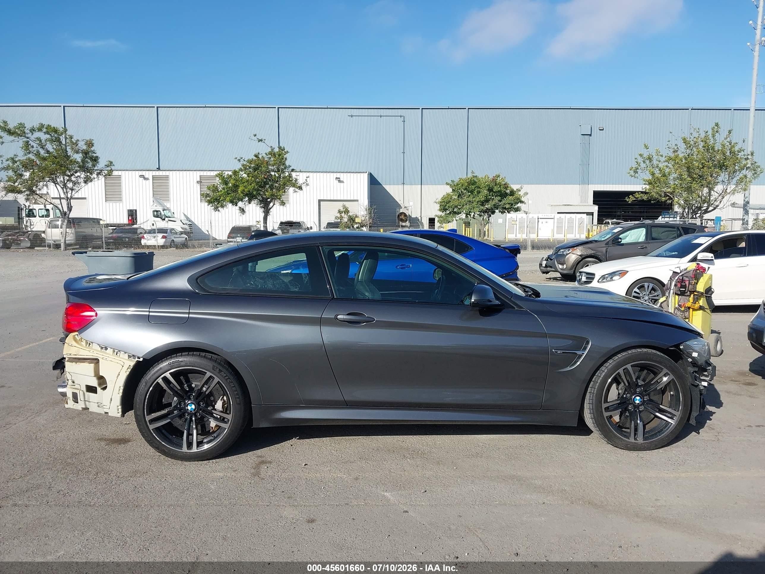 2015 Bmw M4 Gray vin: WBS3R9C52FK331750