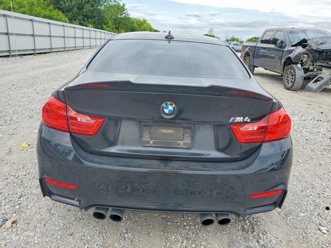 2015 Bmw M4 Black vin: WBS3R9C52FK334163