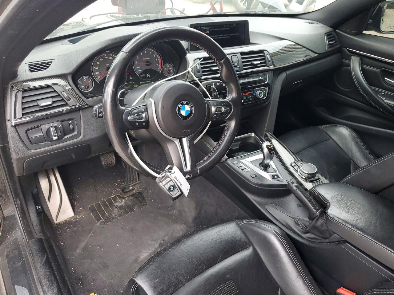 2015 Bmw M4 Black vin: WBS3R9C52FK334163
