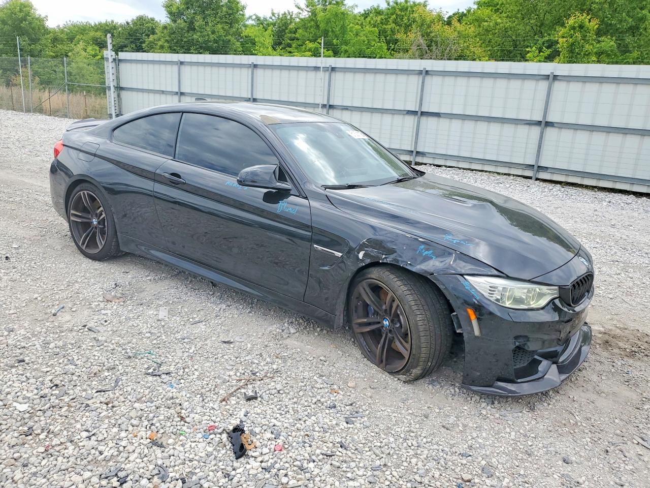 2015 Bmw M4 Black vin: WBS3R9C52FK334163