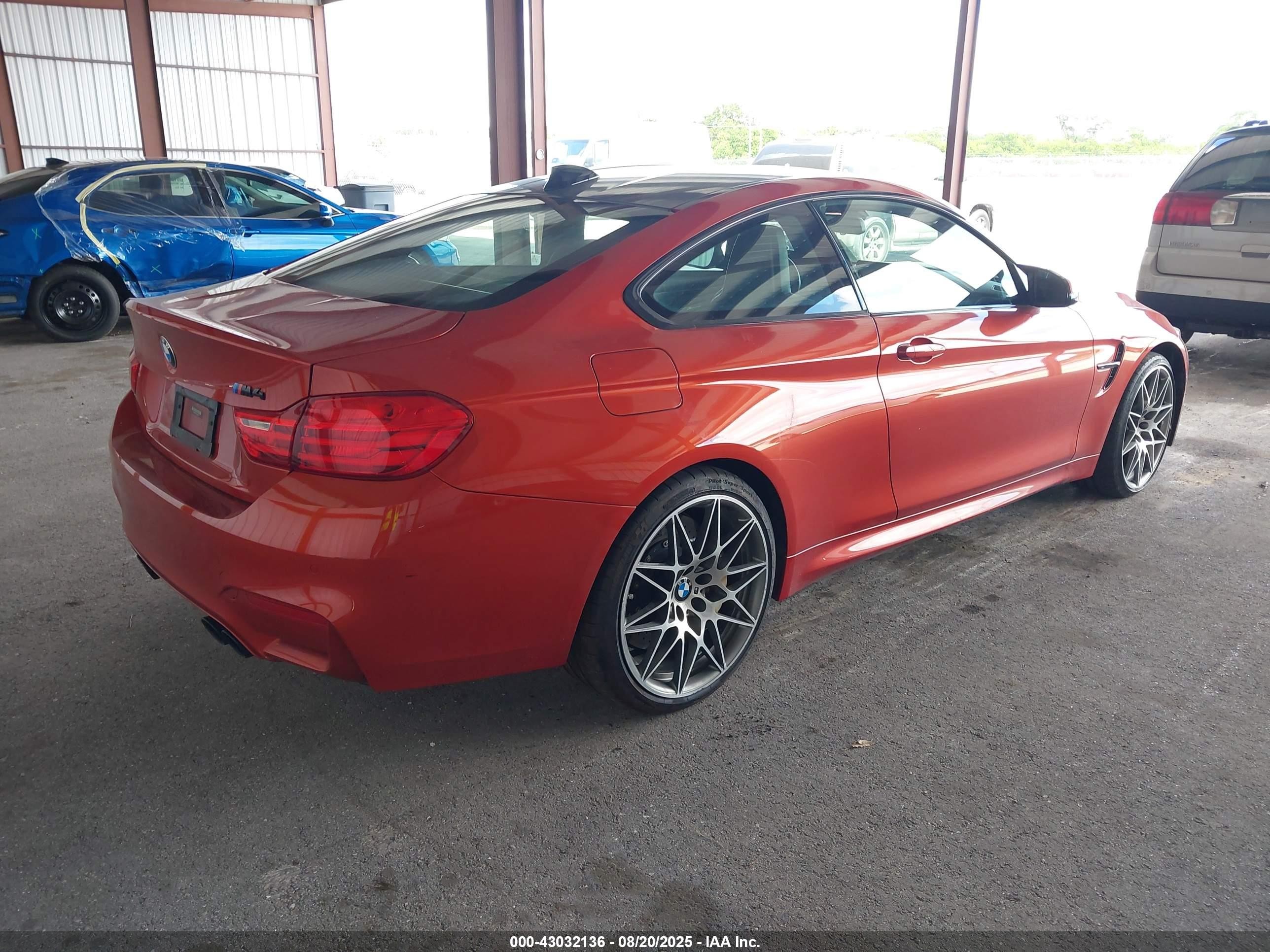 2017 Bmw M4   Orange vin: WBS3R9C52HK709181