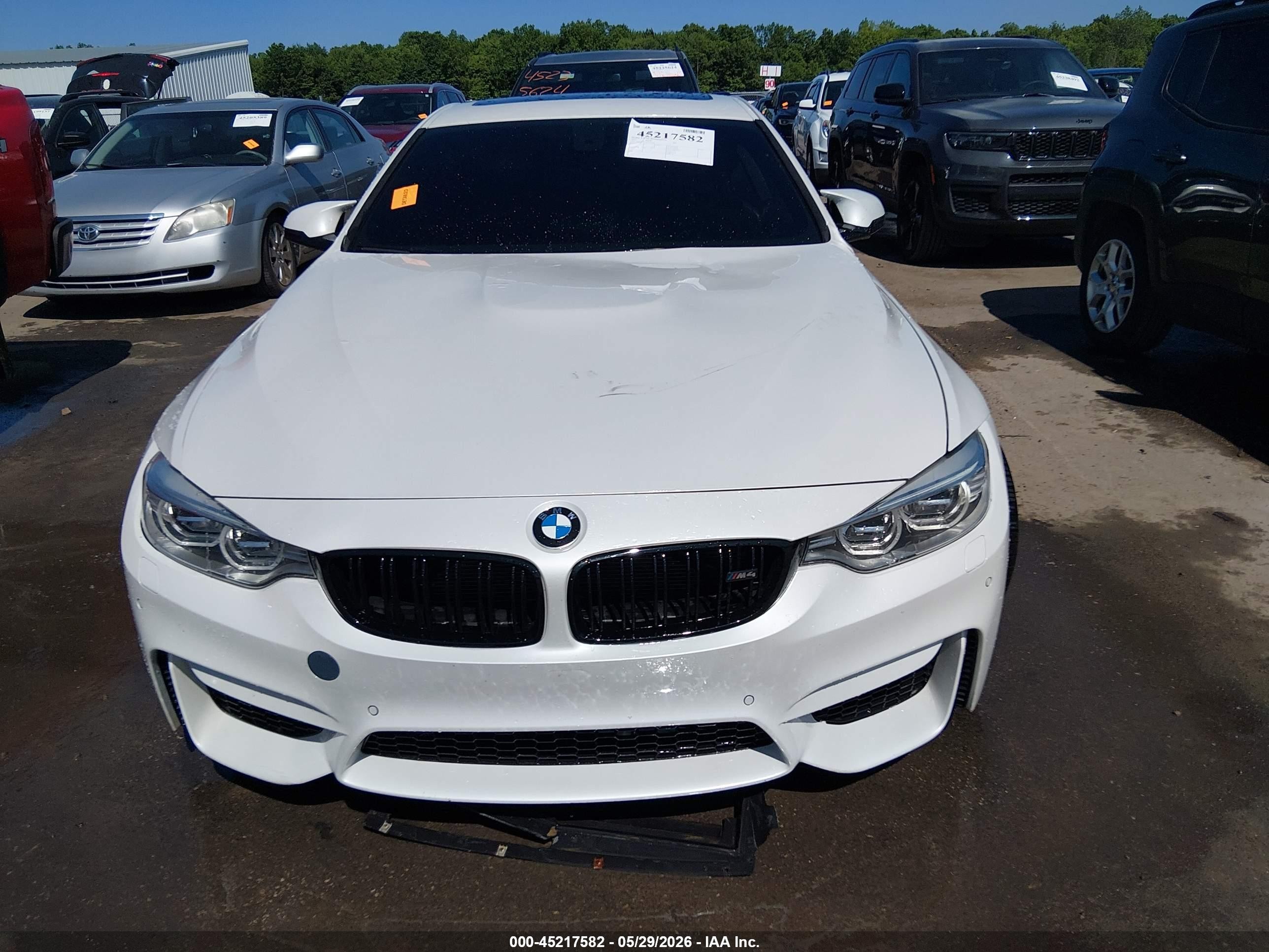 2015 Bmw M4 White vin: WBS3R9C54FK331216