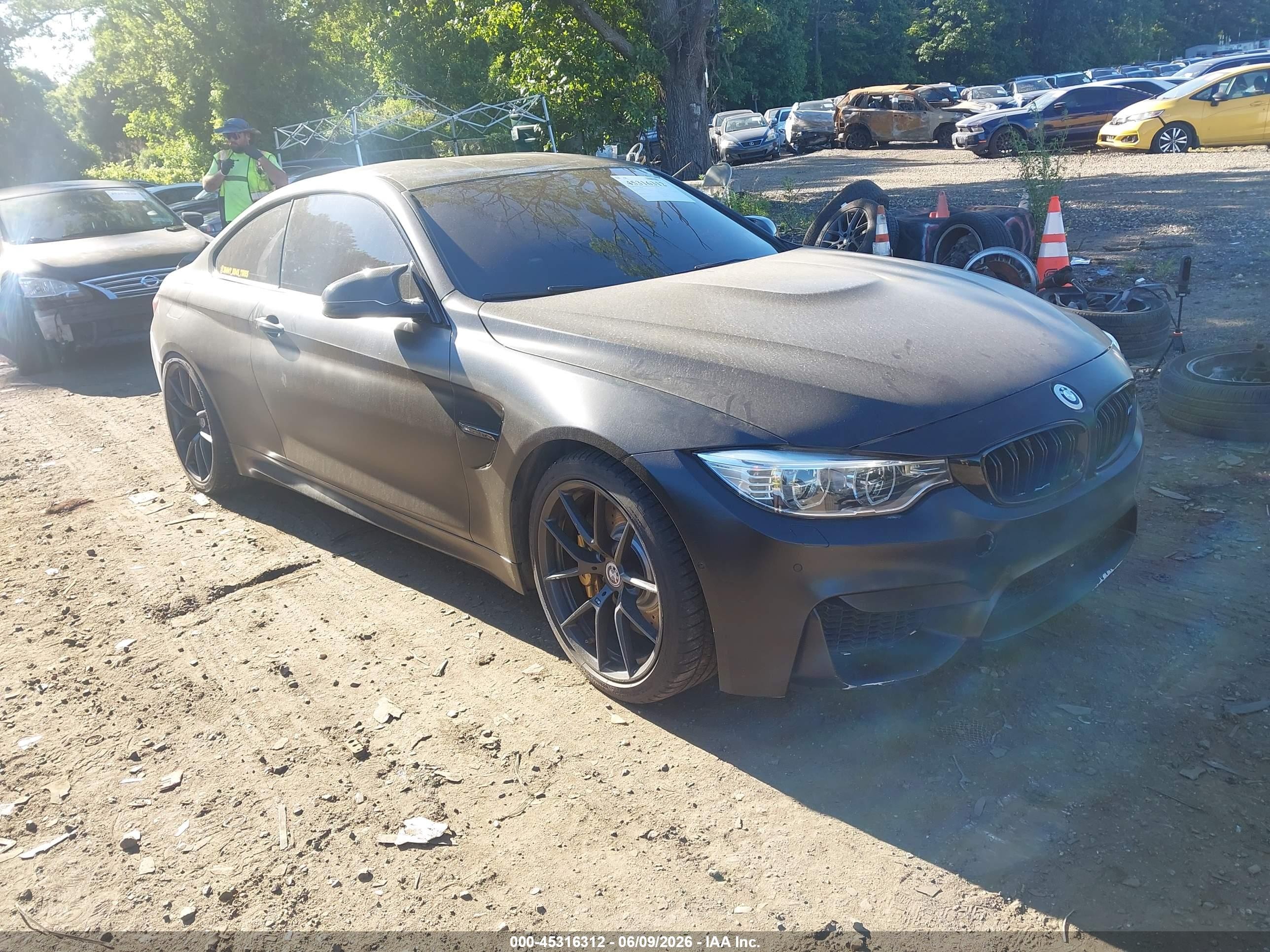 2015 Bmw M4 Black vin: WBS3R9C55FK329507