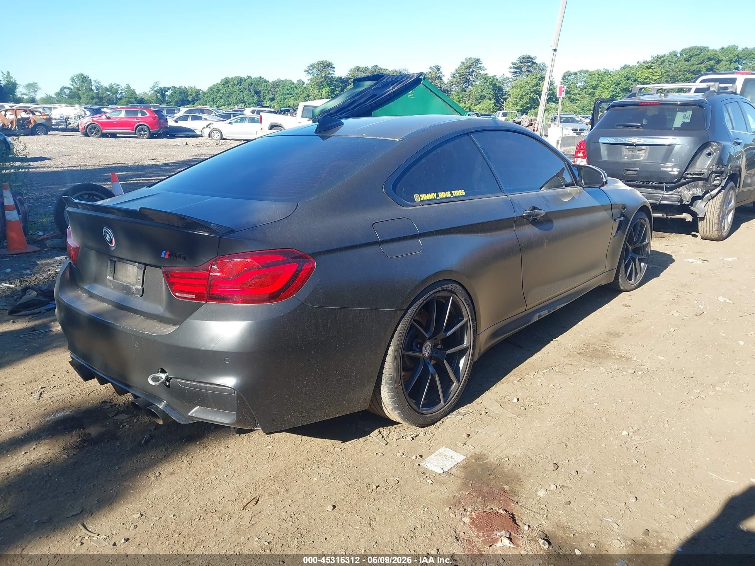 2015 Bmw M4   Black vin: WBS3R9C55FK329507