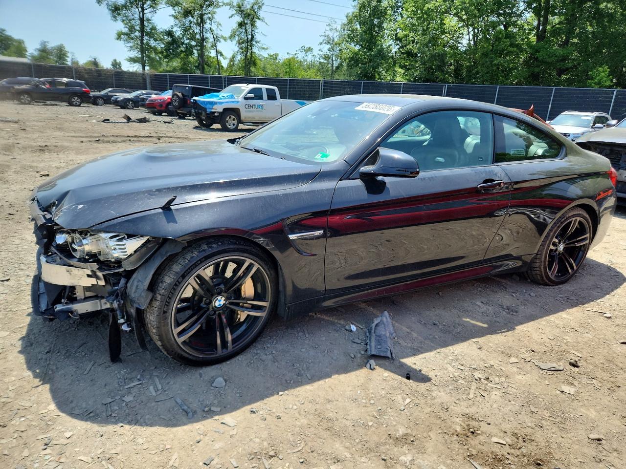2015 Bmw M4 Black vin: WBS3R9C55FK331046