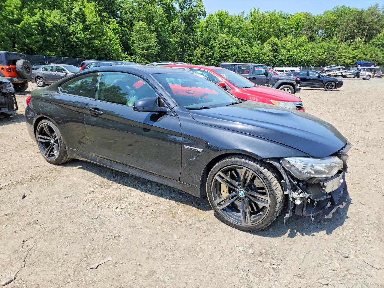2015 Bmw M4 Black vin: WBS3R9C55FK331046