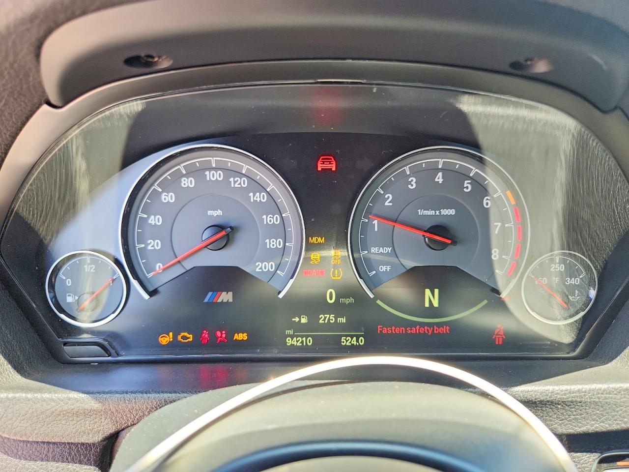 2015 Bmw M4 Черный vin: WBS3R9C56FK330908