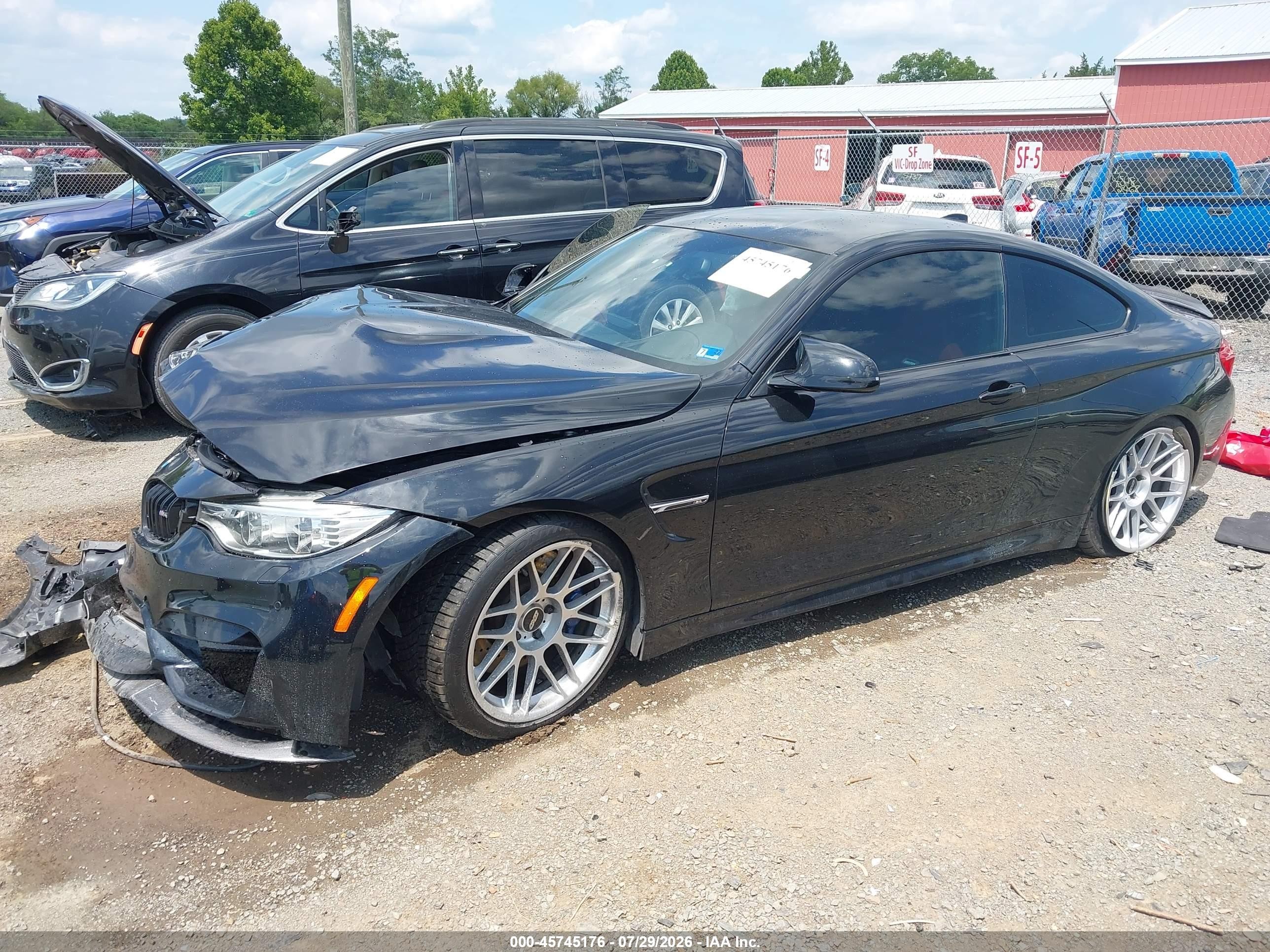 2015 Bmw M4 Black vin: WBS3R9C56FK331475