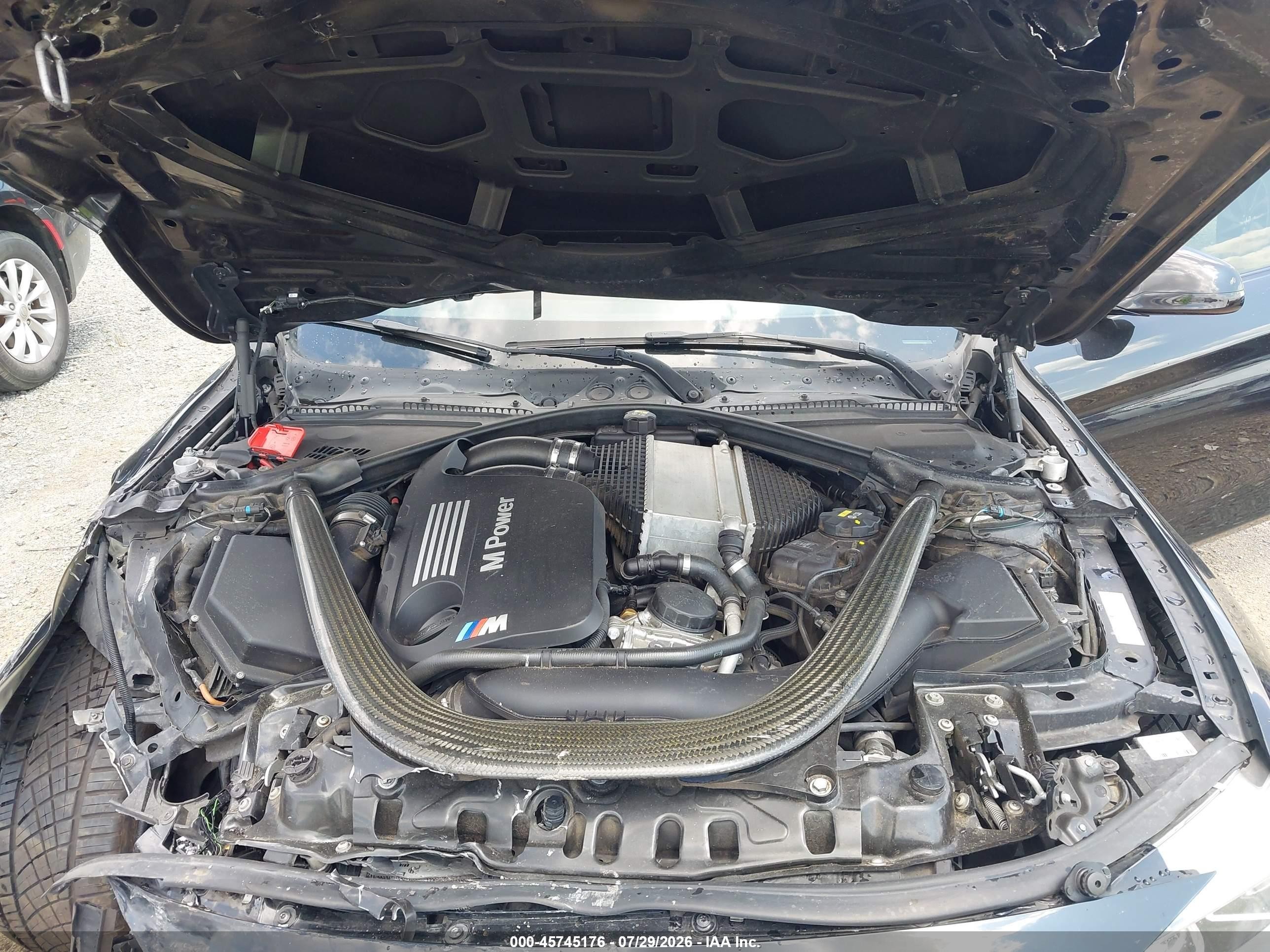 2015 Bmw M4 Black vin: WBS3R9C56FK331475