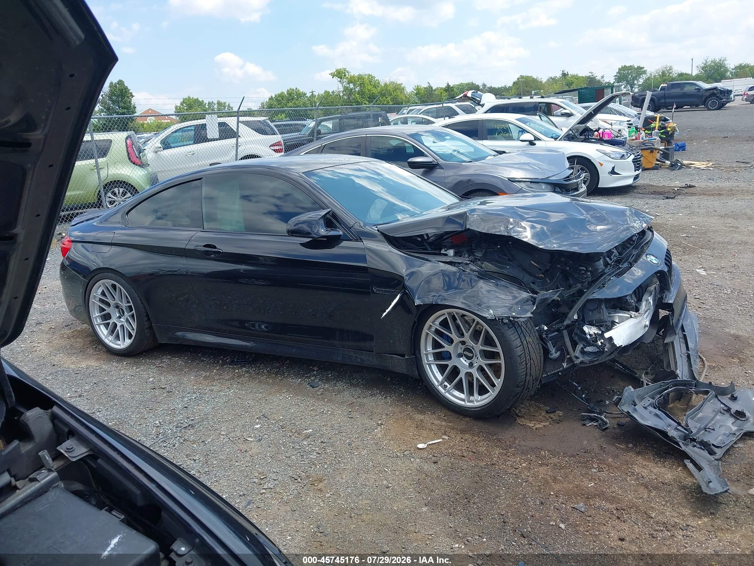 2015 Bmw M4 Black vin: WBS3R9C56FK331475