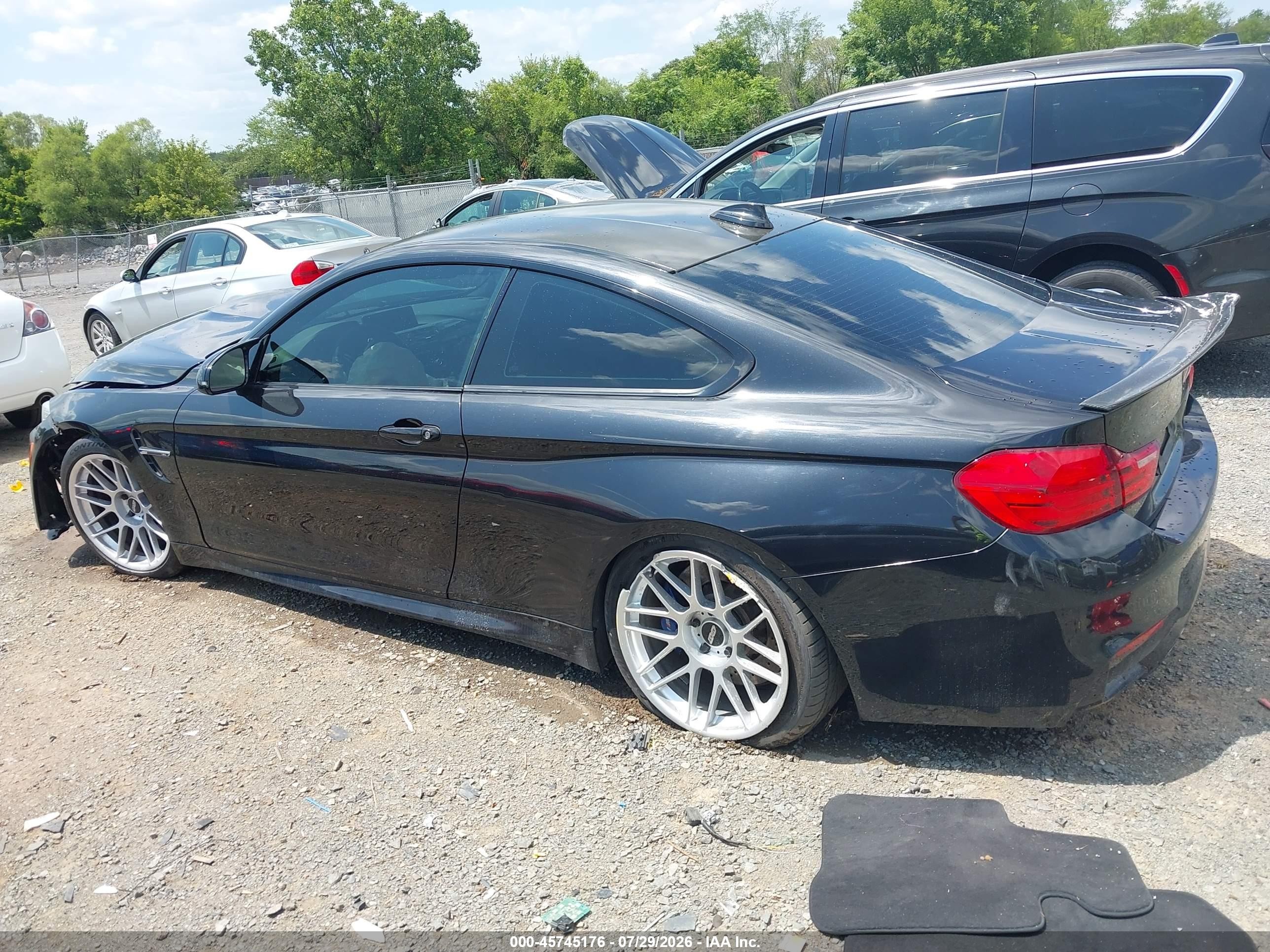 2015 Bmw M4 Black vin: WBS3R9C56FK331475