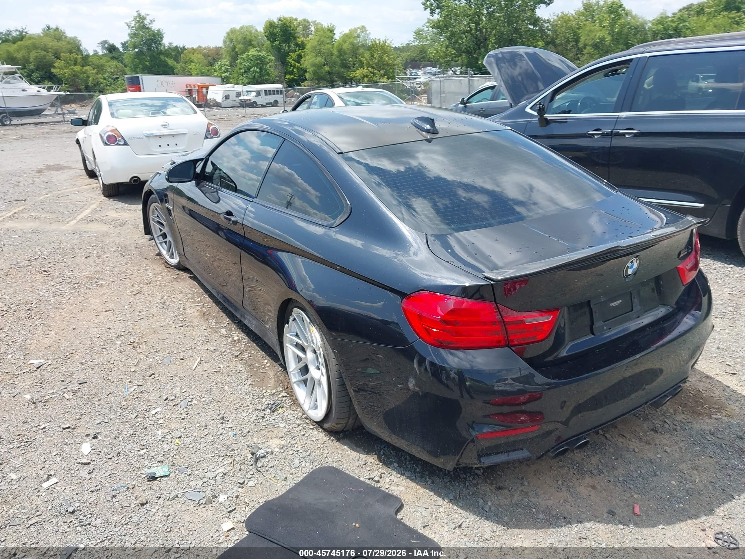 2015 Bmw M4 Black vin: WBS3R9C56FK331475