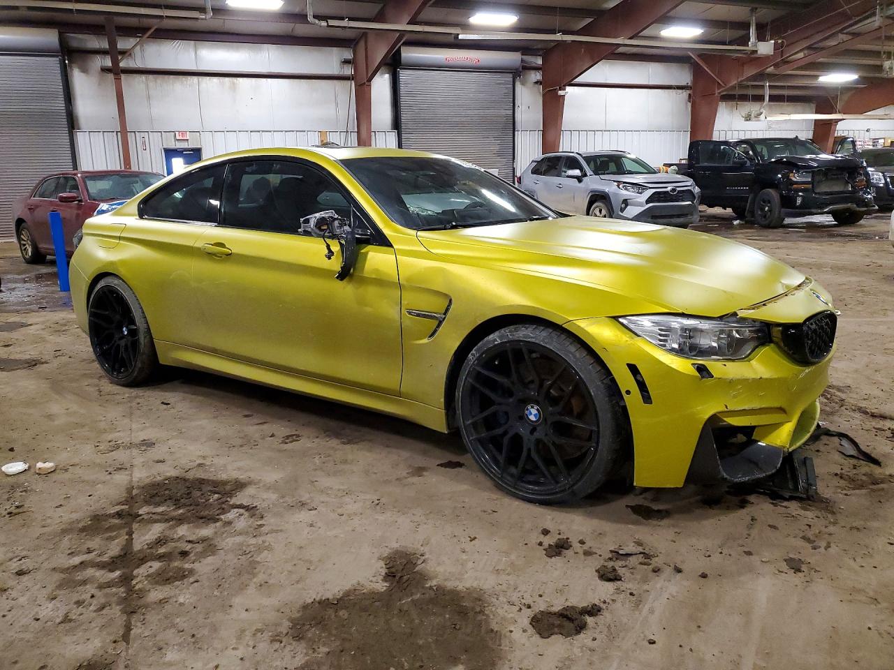 2015 Bmw M4 Green vin: WBS3R9C56FK332643