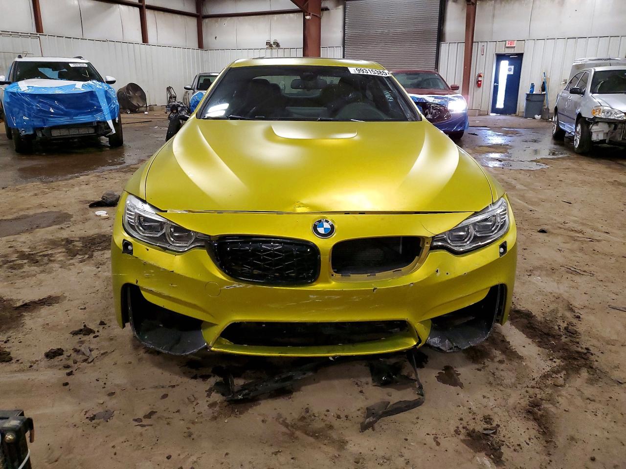 2015 Bmw M4 Green vin: WBS3R9C56FK332643