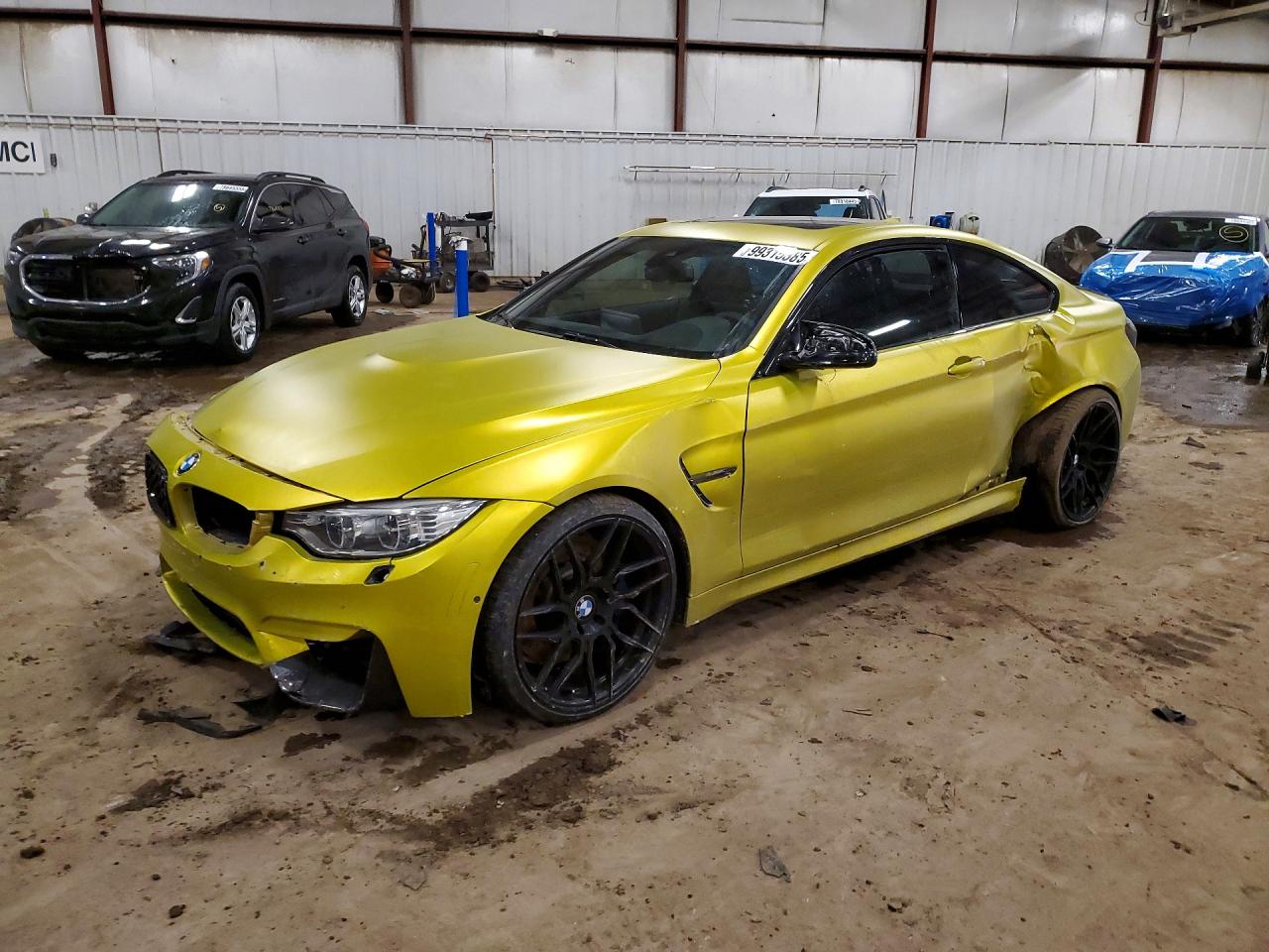 2015 Bmw M4 Green vin: WBS3R9C56FK332643