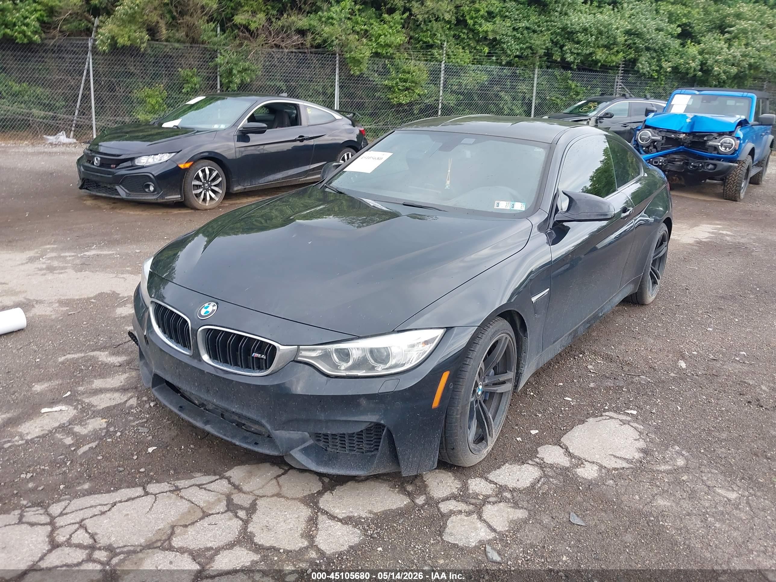 2016 Bmw M4   Black vin: WBS3R9C56GK336161