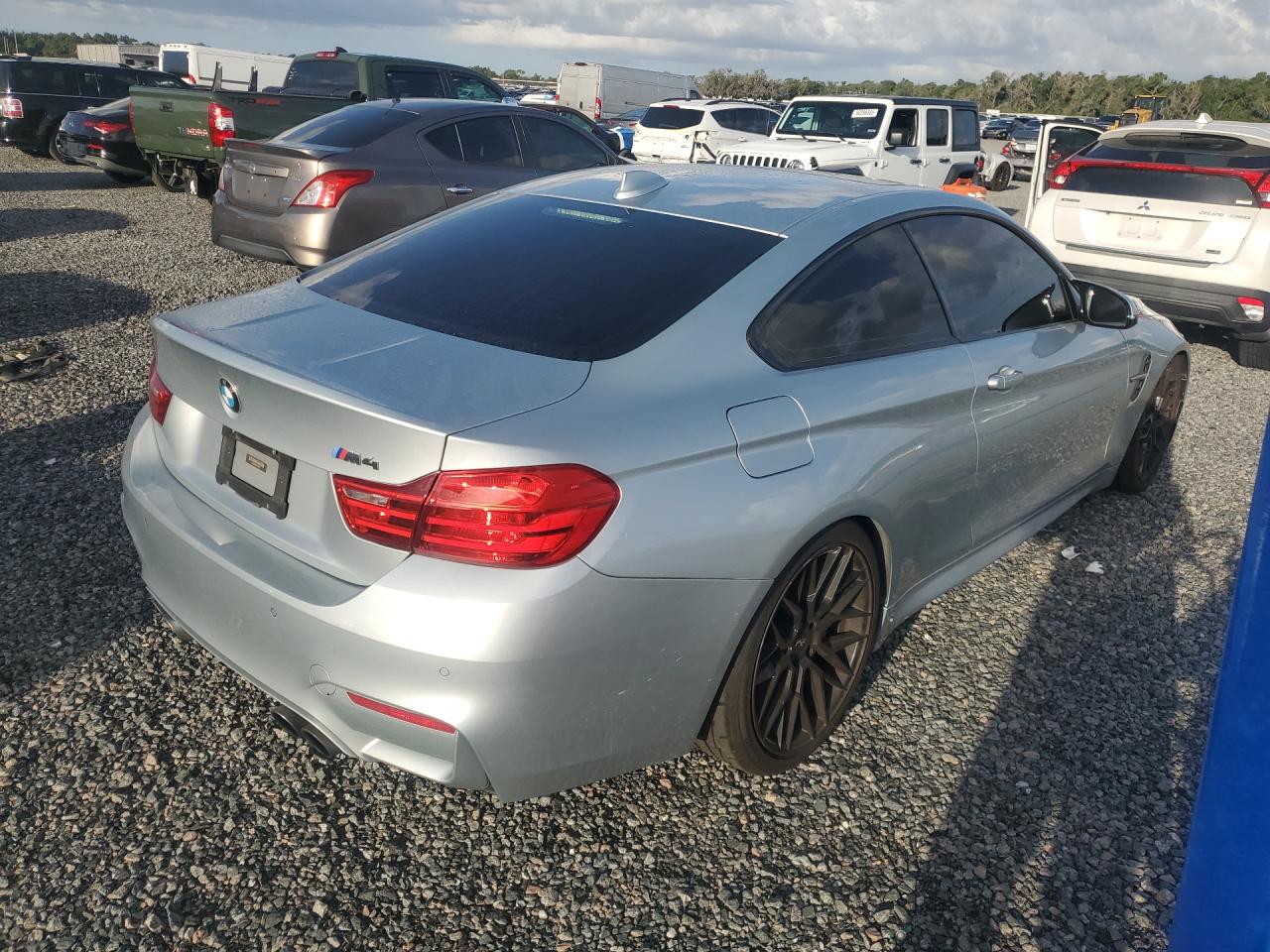 2015 Bmw M4 Silver vin: WBS3R9C58FF708851
