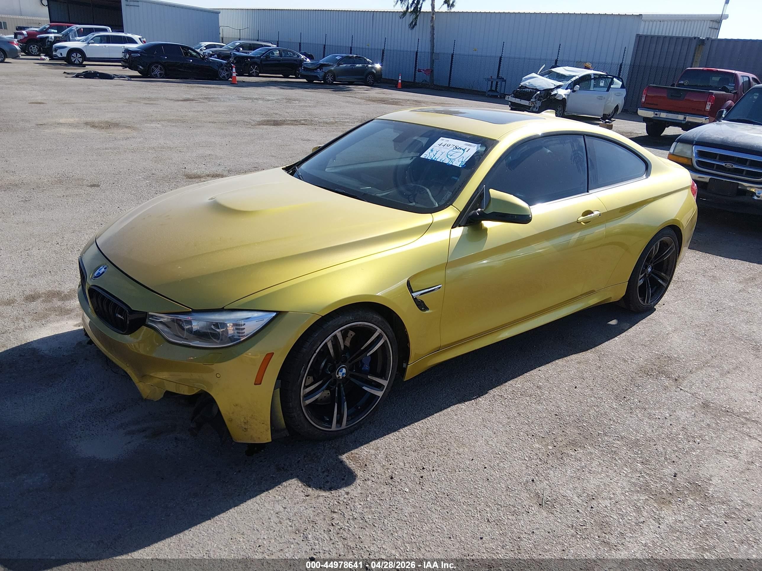 2015 Bmw M4 Green vin: WBS3R9C59FK331681