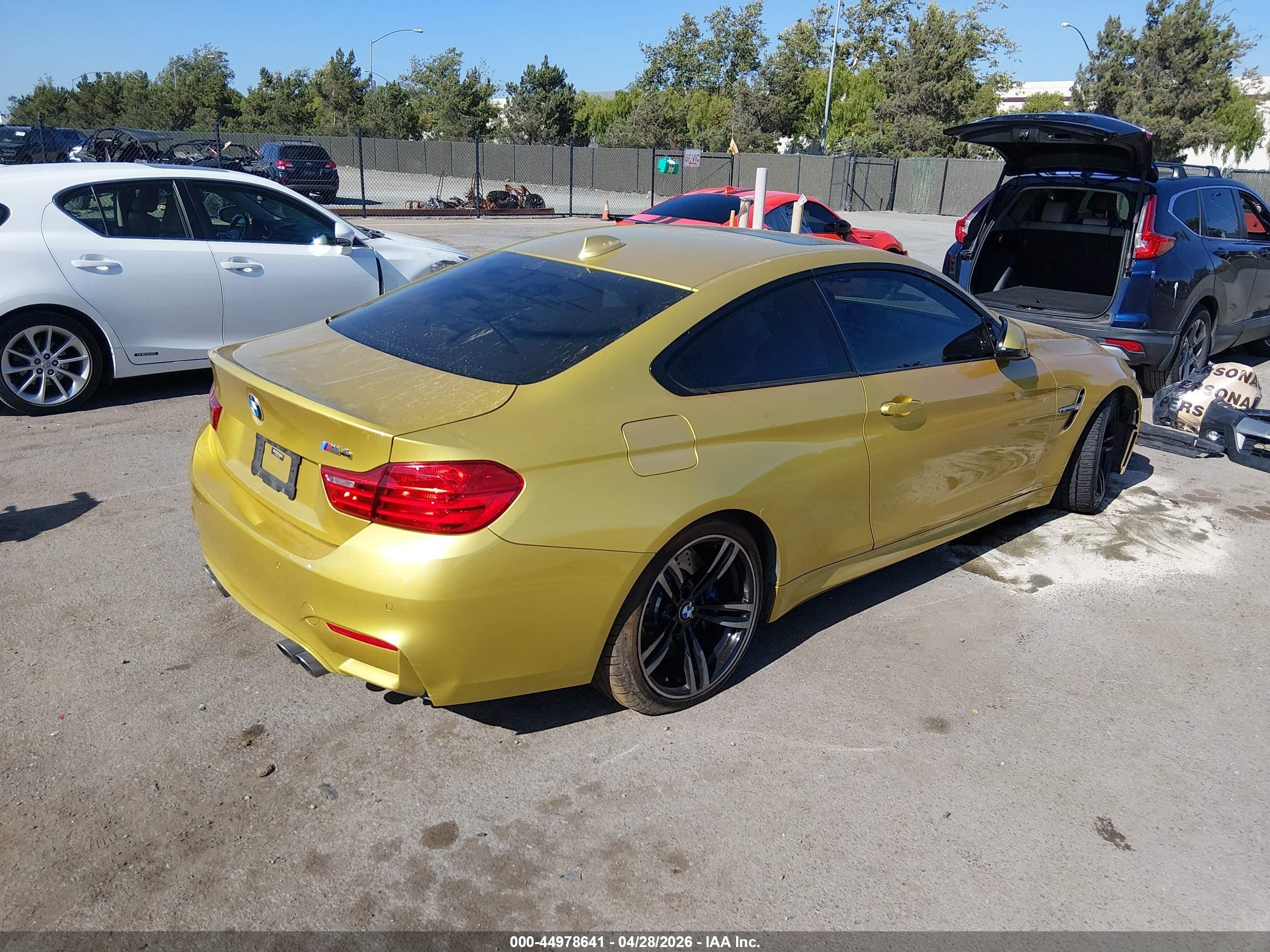 2015 Bmw M4 Green vin: WBS3R9C59FK331681