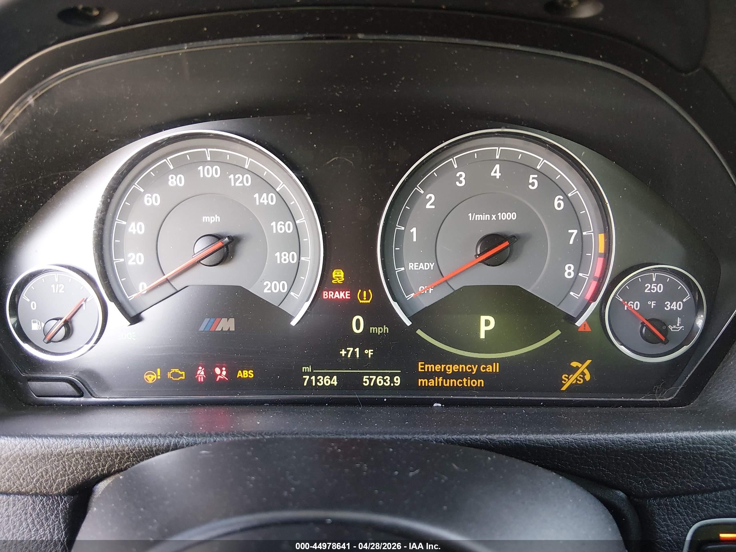 2015 Bmw M4 Green vin: WBS3R9C59FK331681