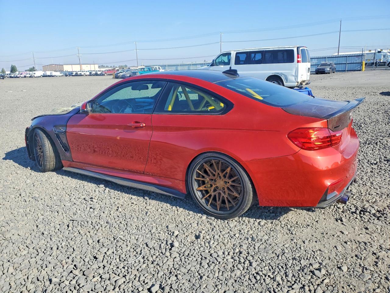 2015 Bmw M4 Orange vin: WBS3R9C59FK332247