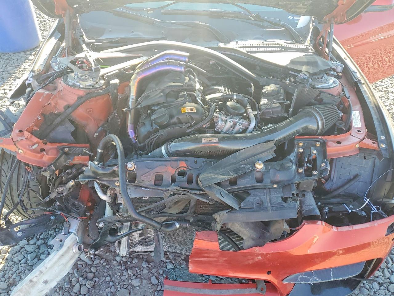 2015 Bmw M4 Orange vin: WBS3R9C59FK332247