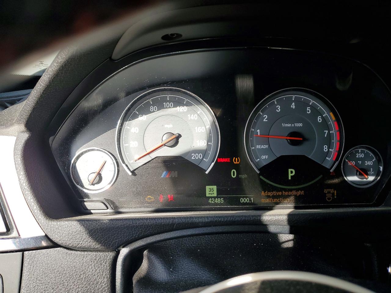 2015 Bmw M4 White vin: WBS3R9C5XFK329941
