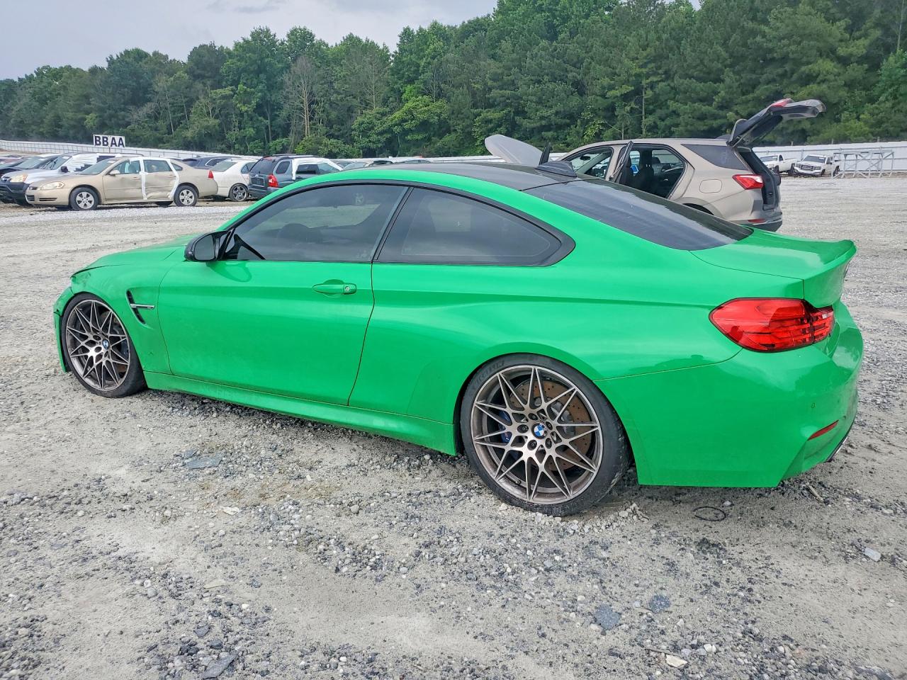2015 Bmw M4 Green vin: WBS3R9C5XFK333648