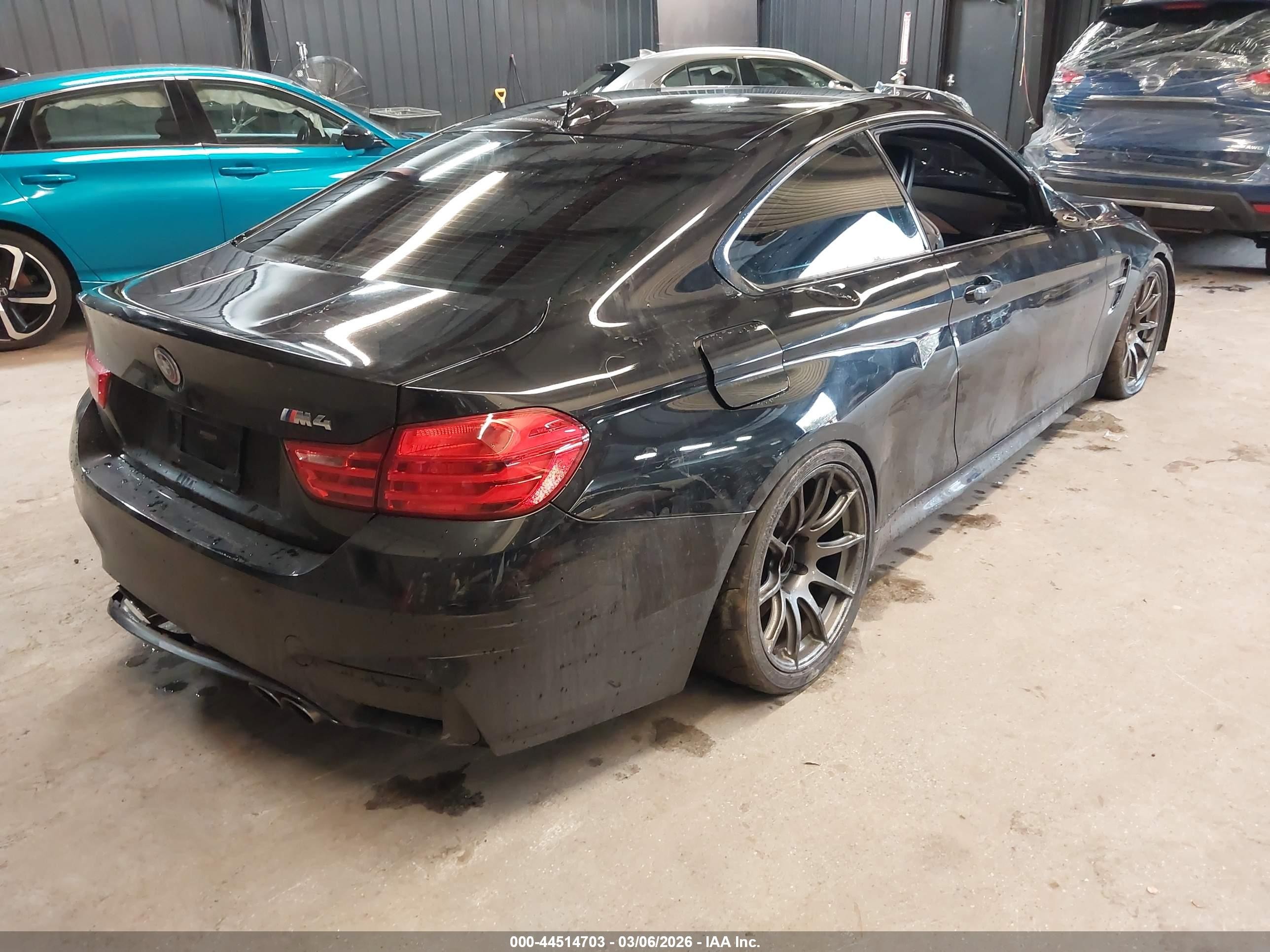 2015 Bmw M4   Black vin: WBS3R9C5XFK334413