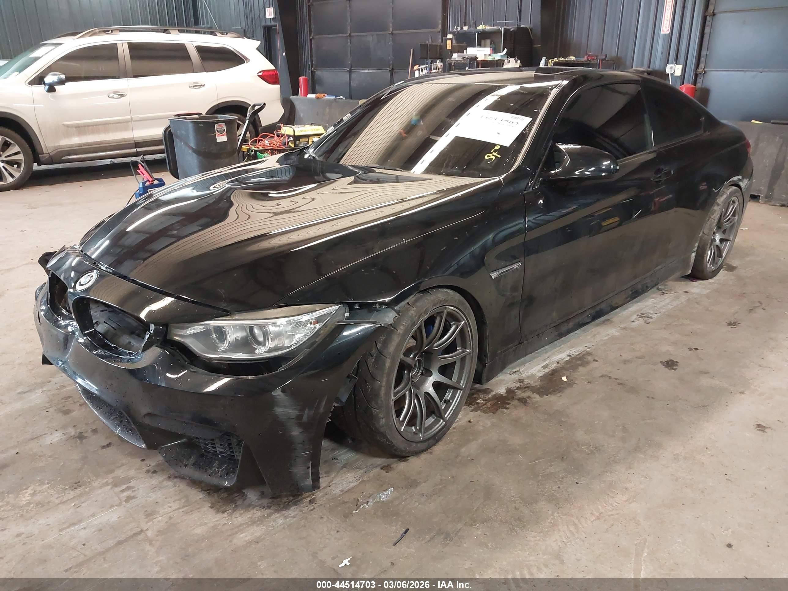 2015 Bmw M4   Black vin: WBS3R9C5XFK334413