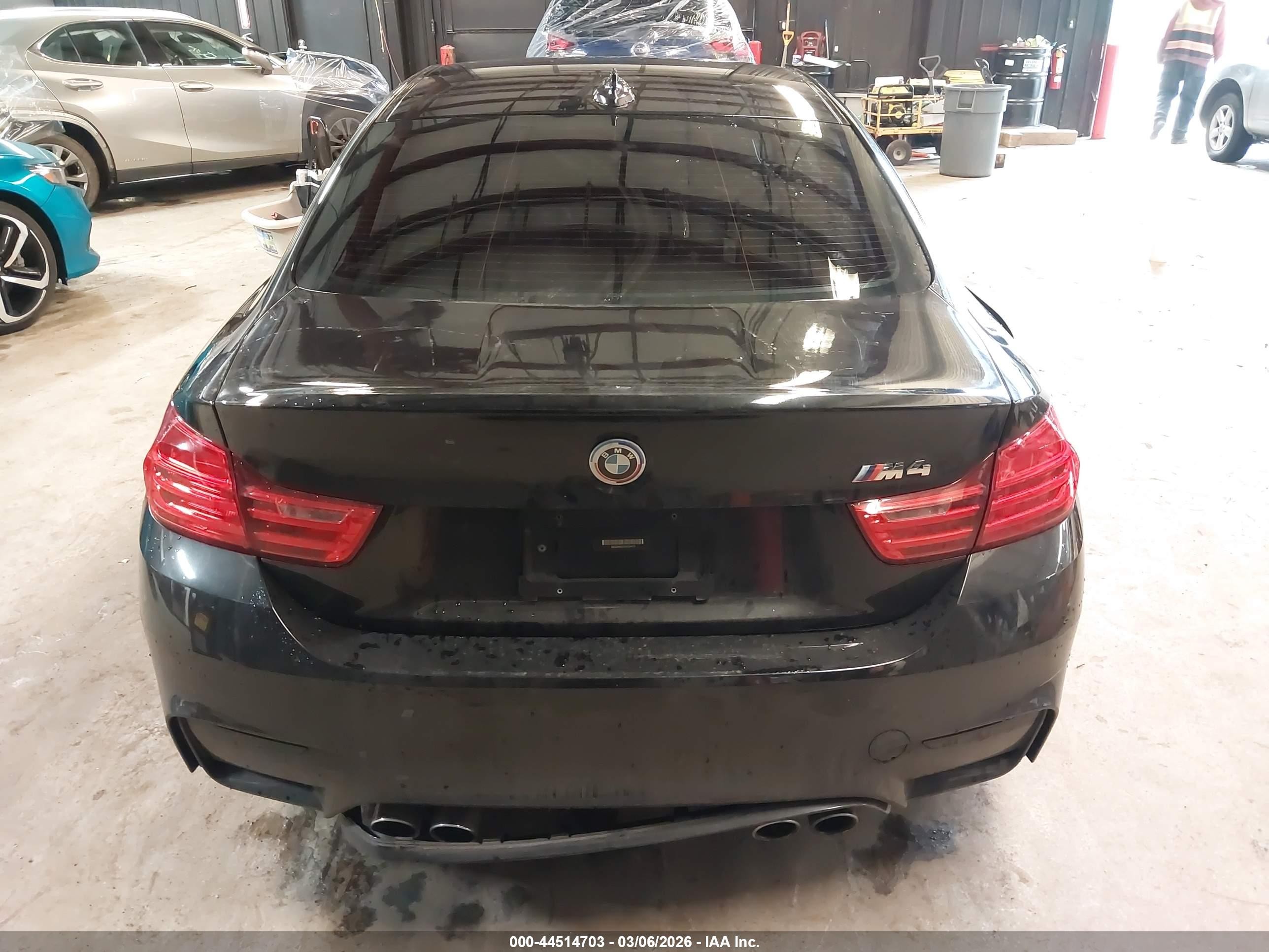 2015 Bmw M4   Black vin: WBS3R9C5XFK334413