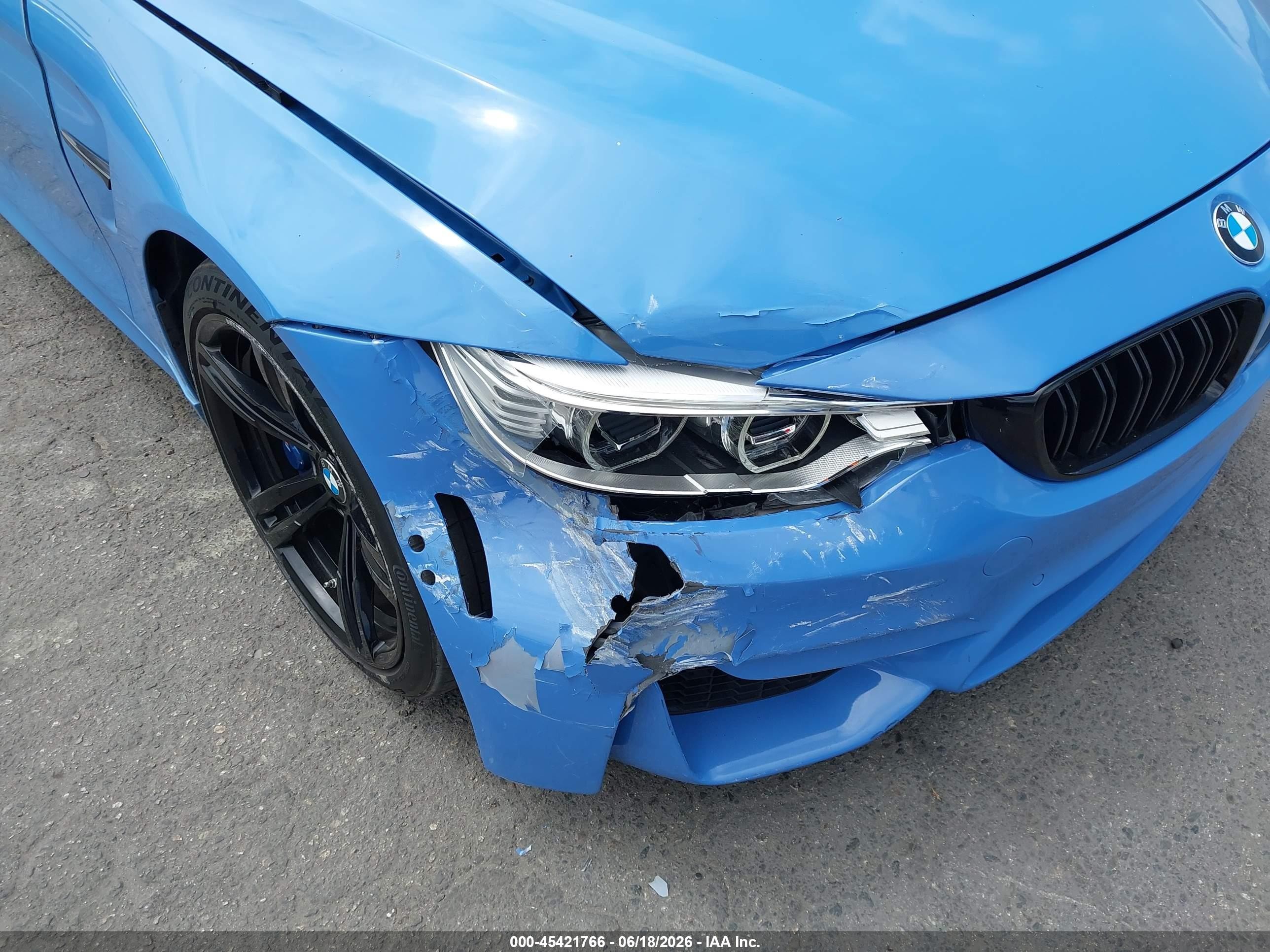 2015 Bmw M4   Blue vin: WBS3U9C51FJ968214