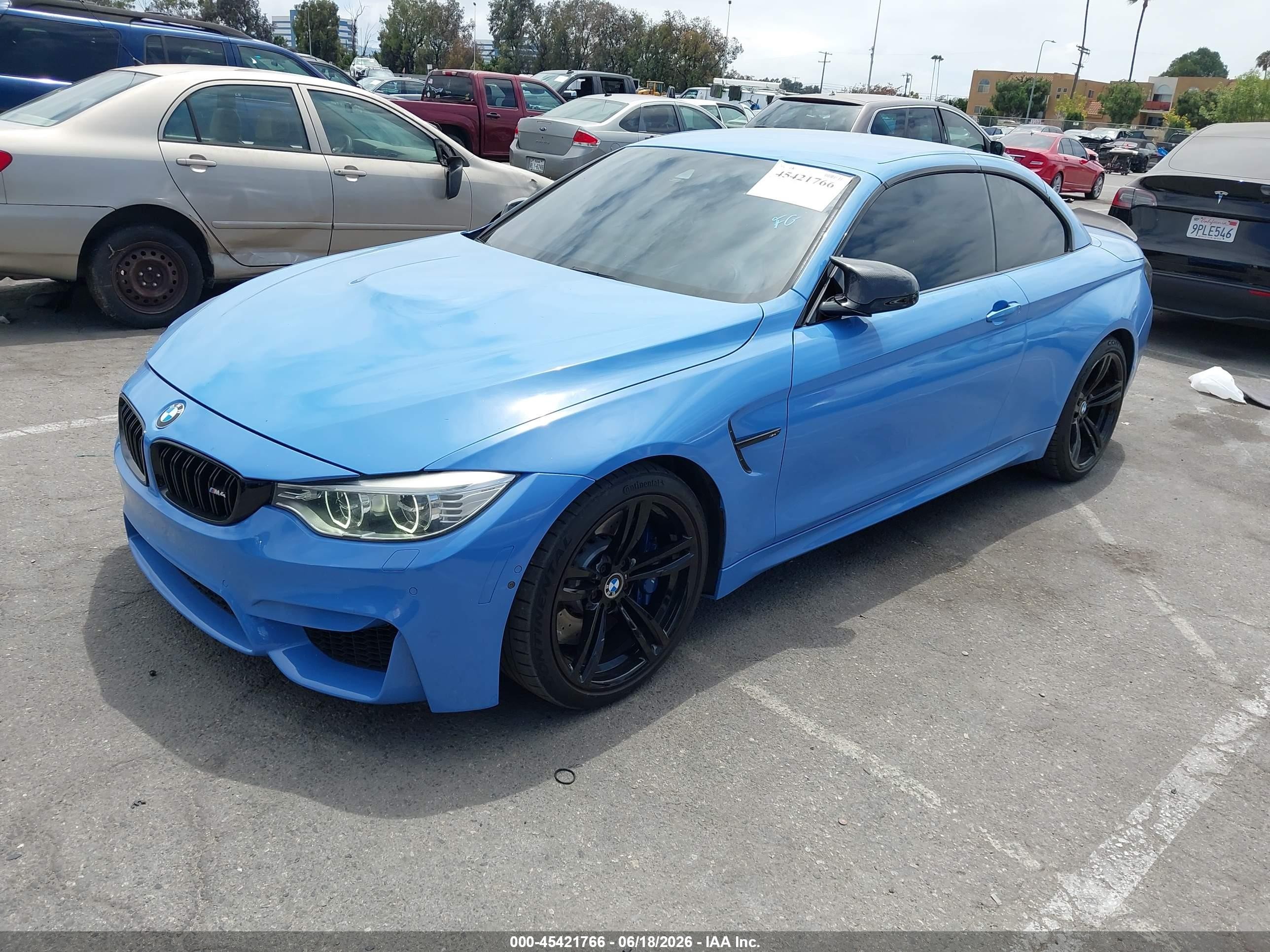 2015 Bmw M4   Blue vin: WBS3U9C51FJ968214